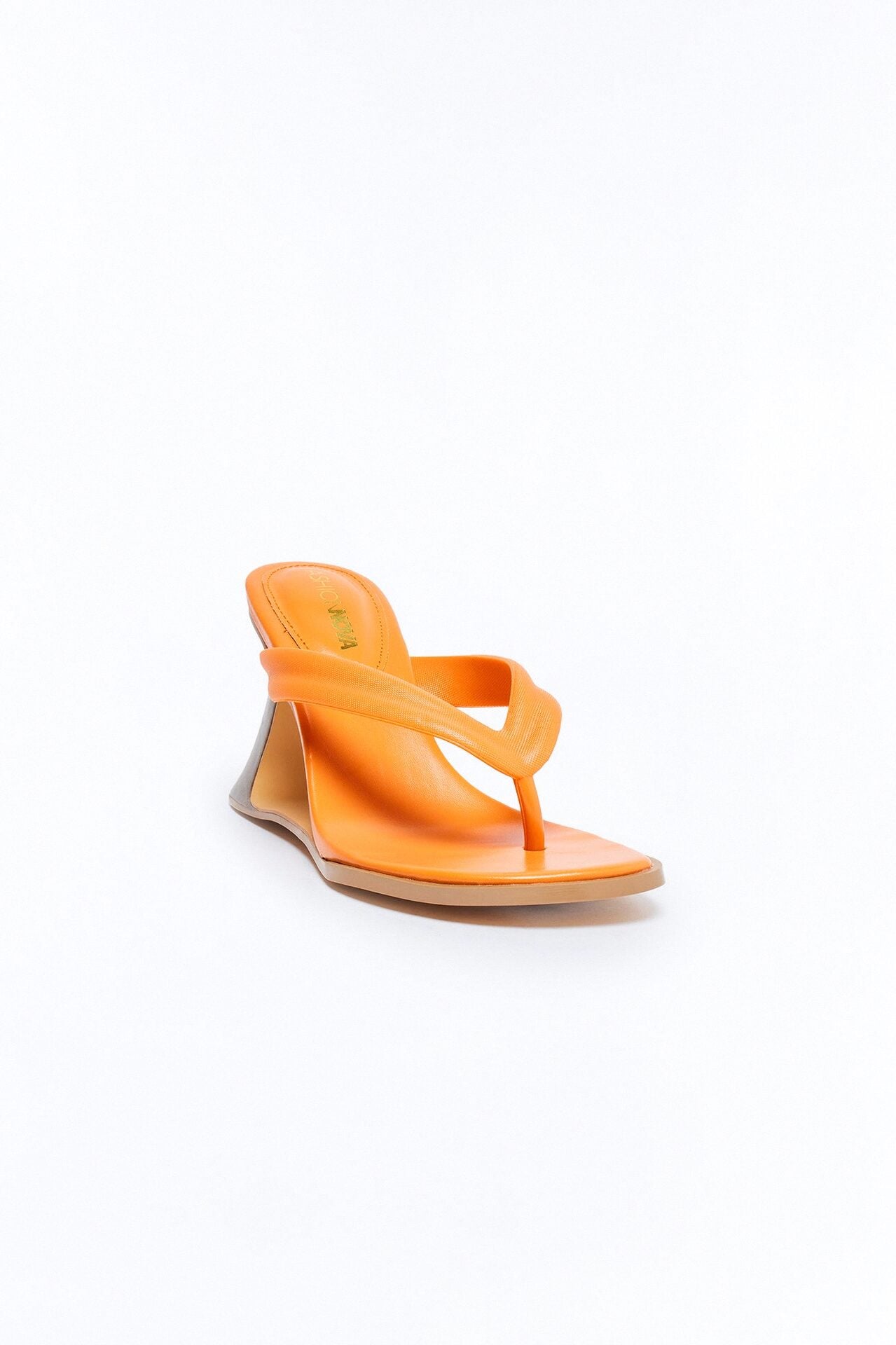 Paros Thong Wedges - Orange image 4
