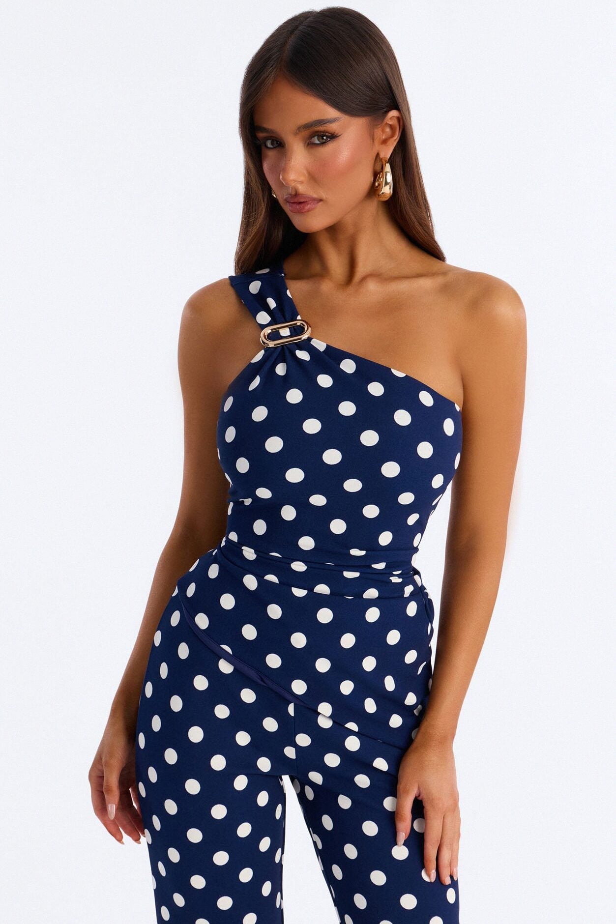 Dottie Darling Polka Dot Pant Set - Navy image 2