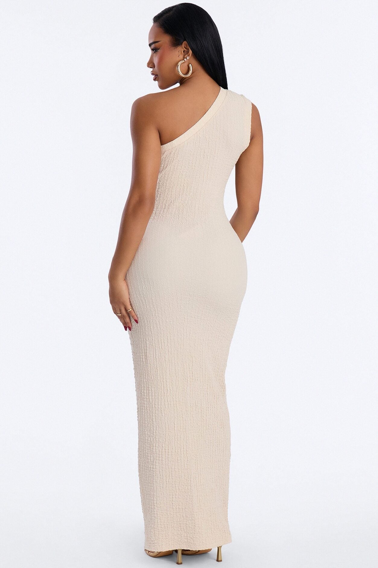 With The Girls Cut Out Maxi Dress - Cream image 5