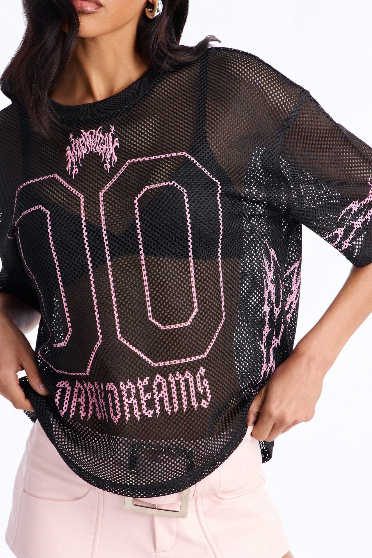 Dark Dreamer Open Mesh Jersey - Black image 3