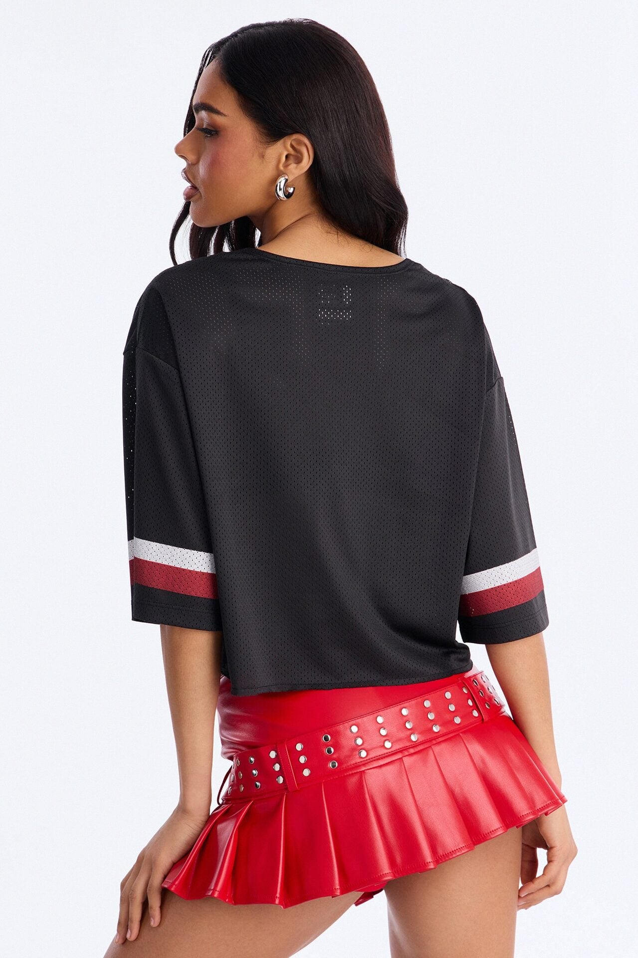 NBA Chicago Bulls Cropped Top - Black image 4