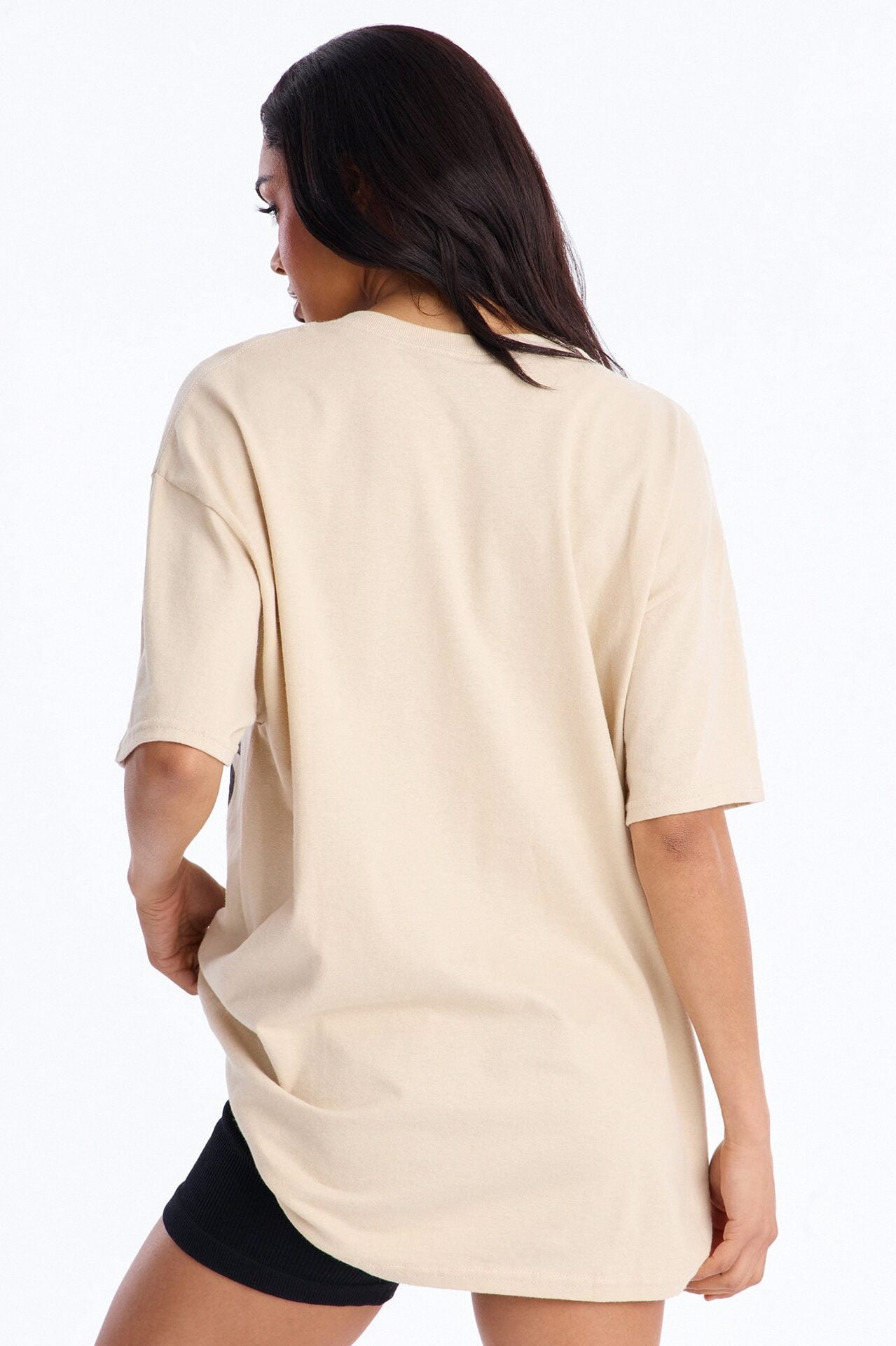 God Is In Los Angeles Oversized Tee - Sand image 4