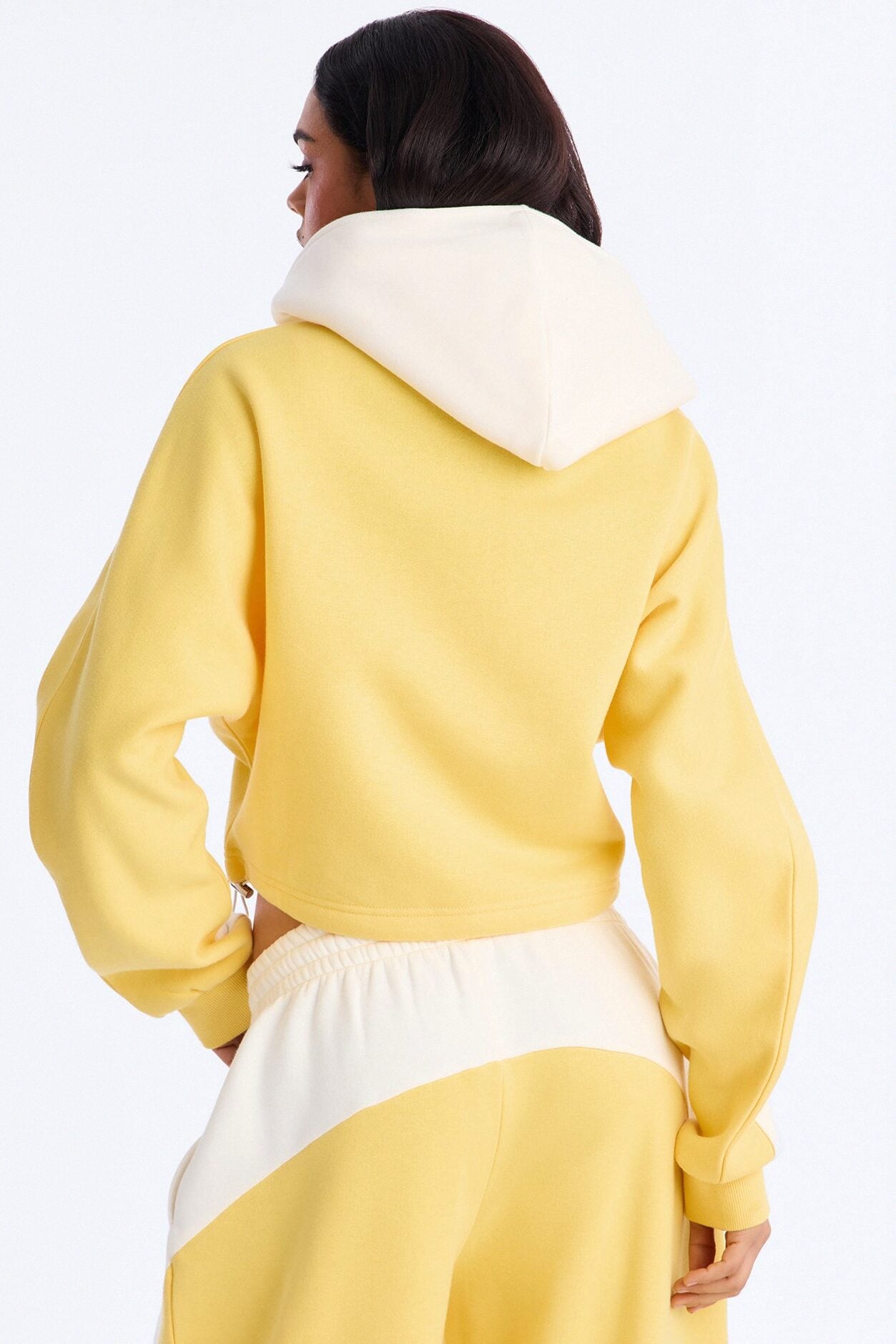 Comfort Coded Fleece Zip Up Hoodie - Yellow image 4