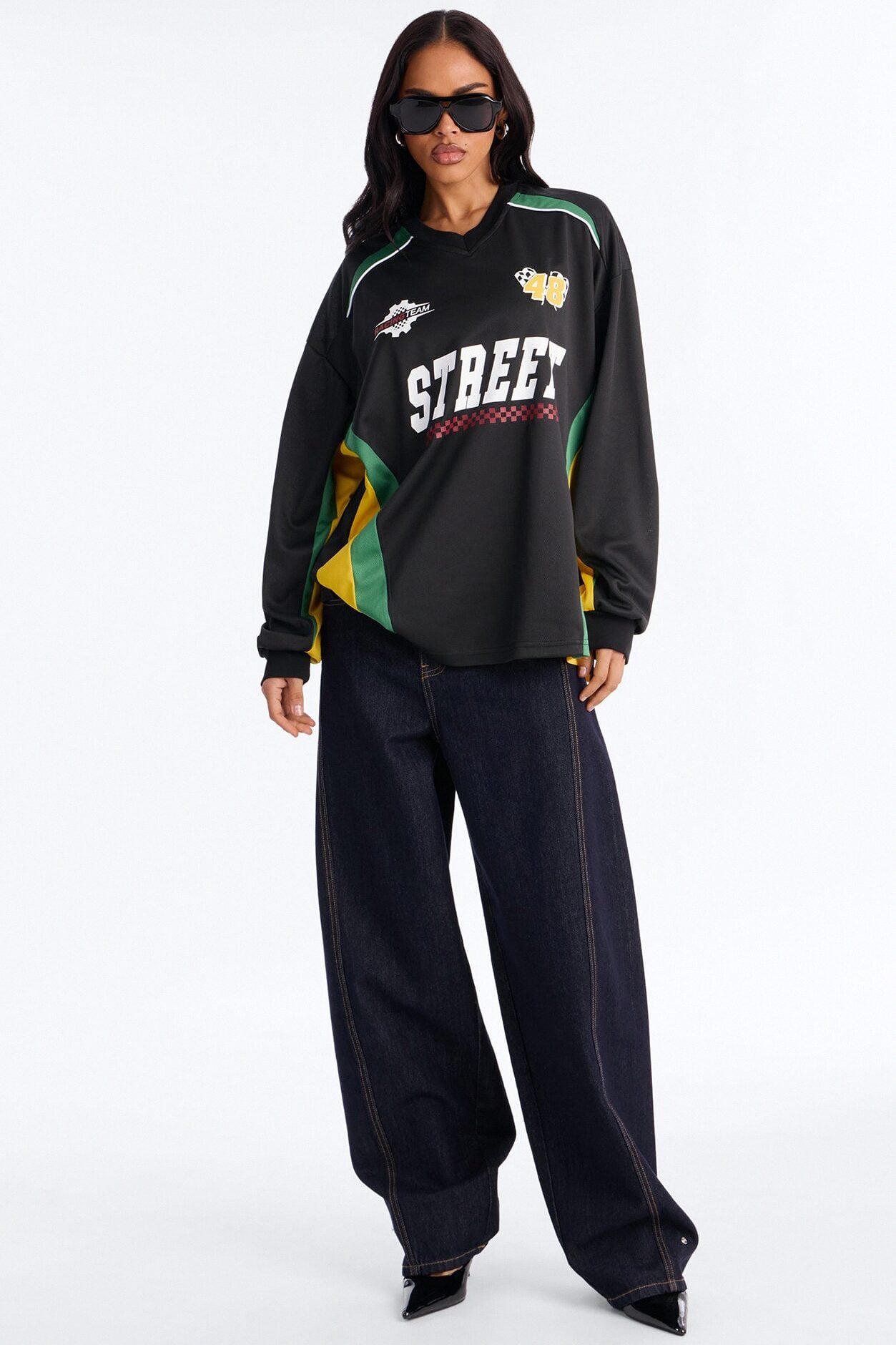 Street Racing Long Sleeve Jersey - Black image 2