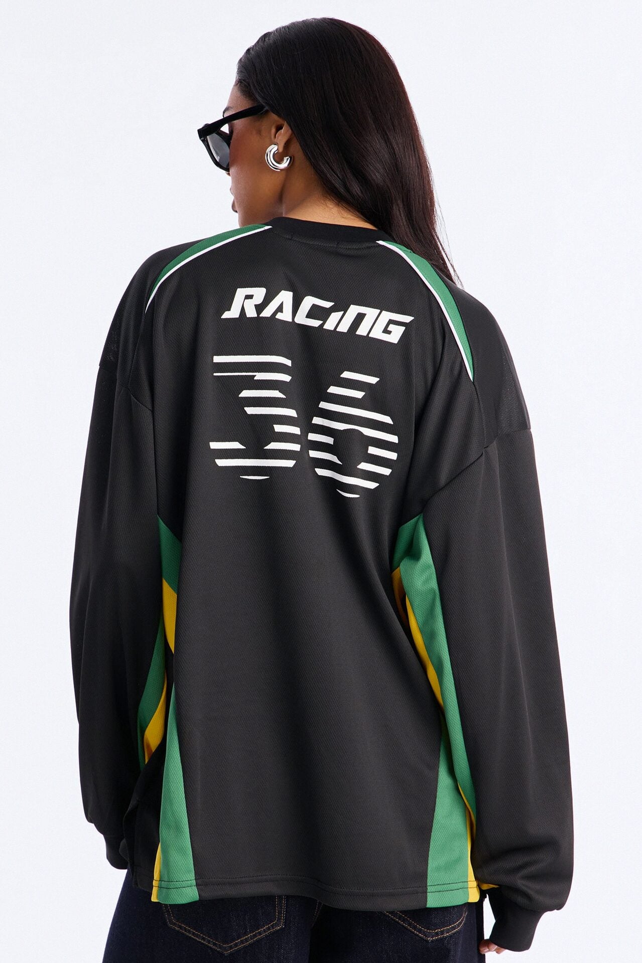 Street Racing Long Sleeve Jersey - Black image 4