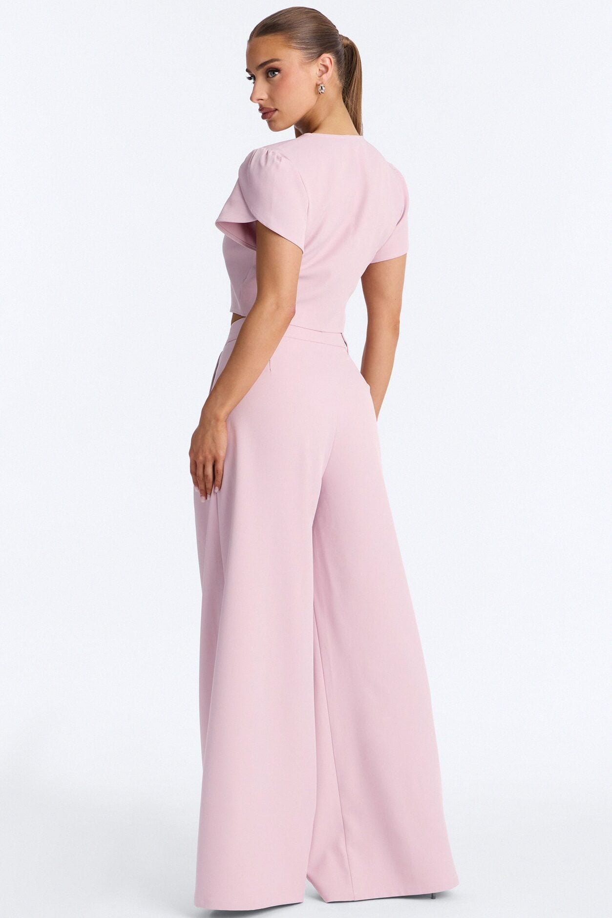 The Perfect Day Wide Leg Pant Set - Pink image 4