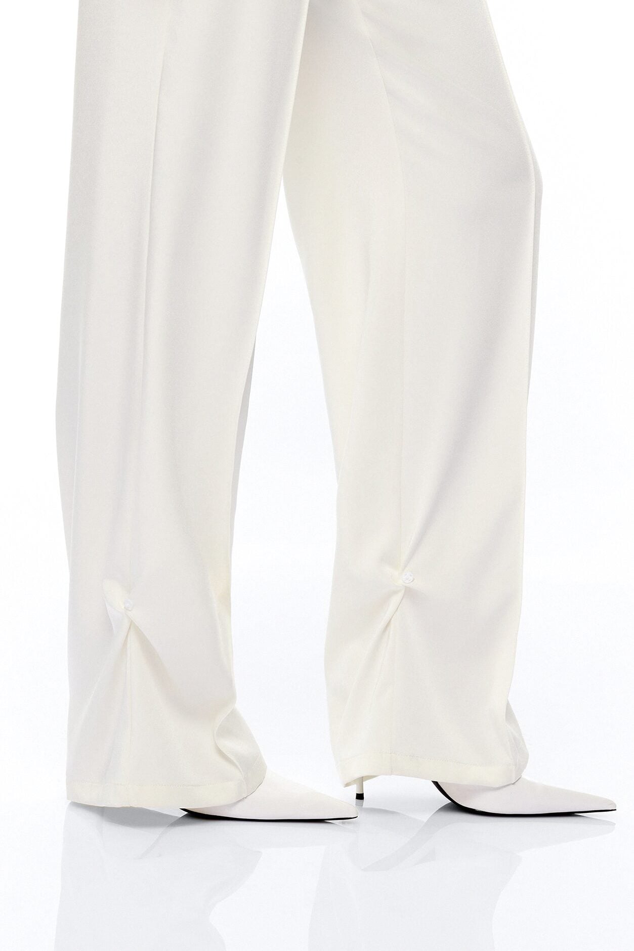 Jessika Satin Vest Pant Set - Ivory image 4