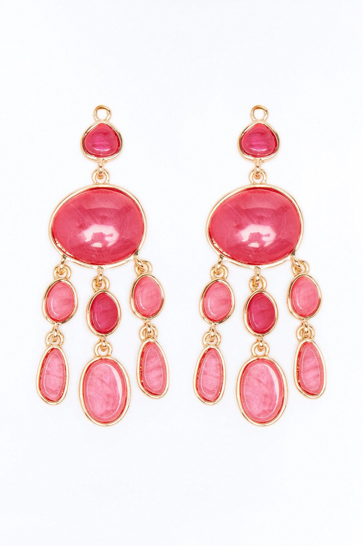 You Glow And Shine Drop Earrings - Pink image 3