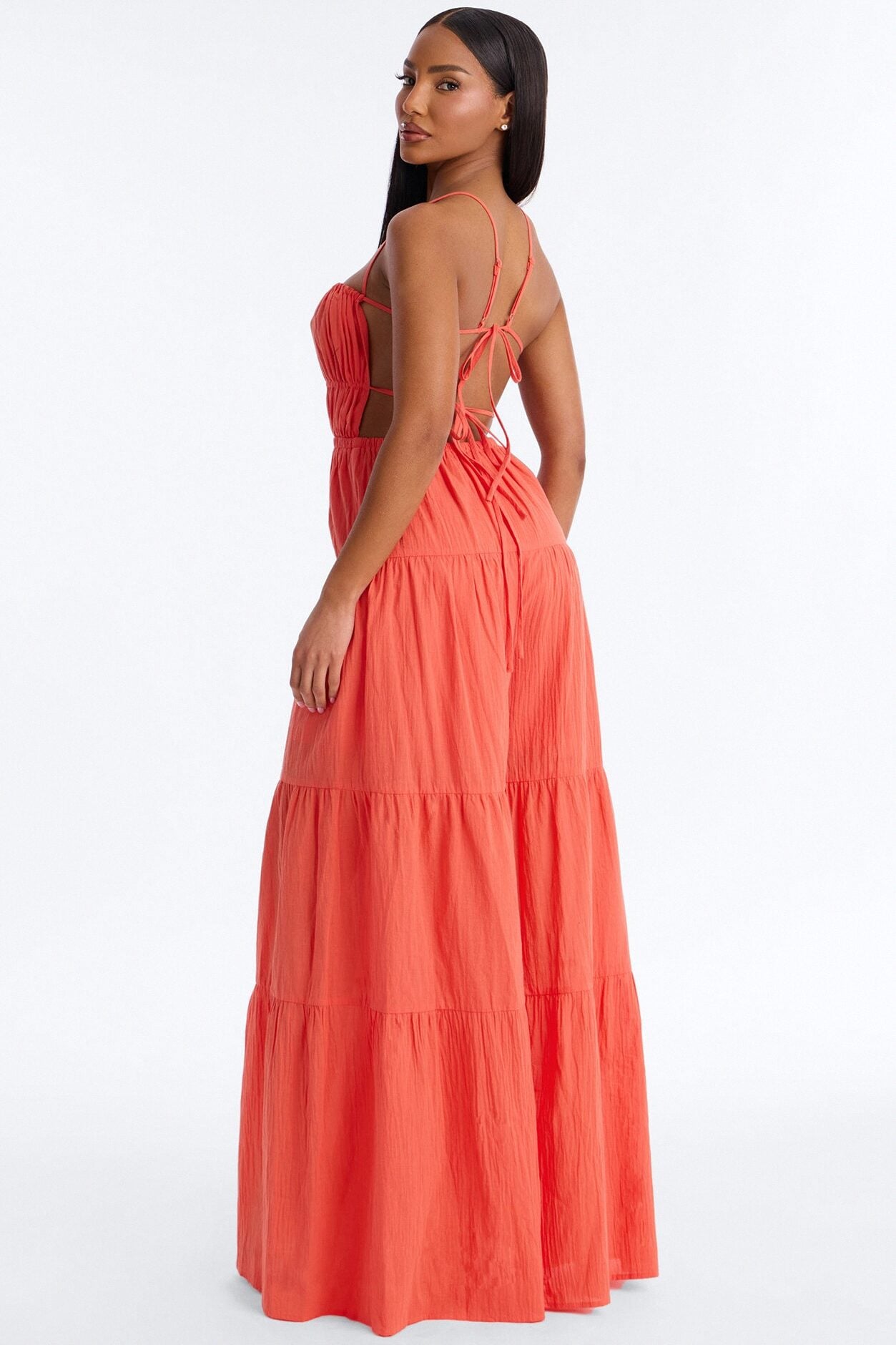 On A Getaway Wide Leg Jumpsuit - Orange image 4