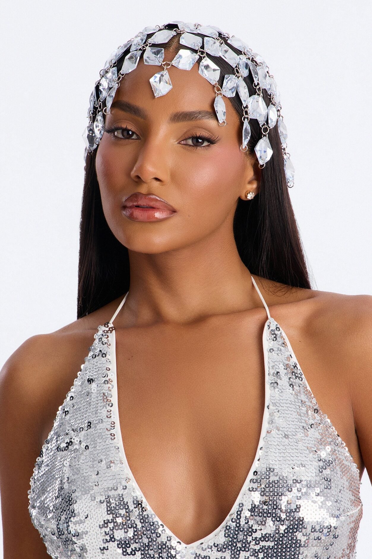 Crystal Authority Head Piece - Silver image 2