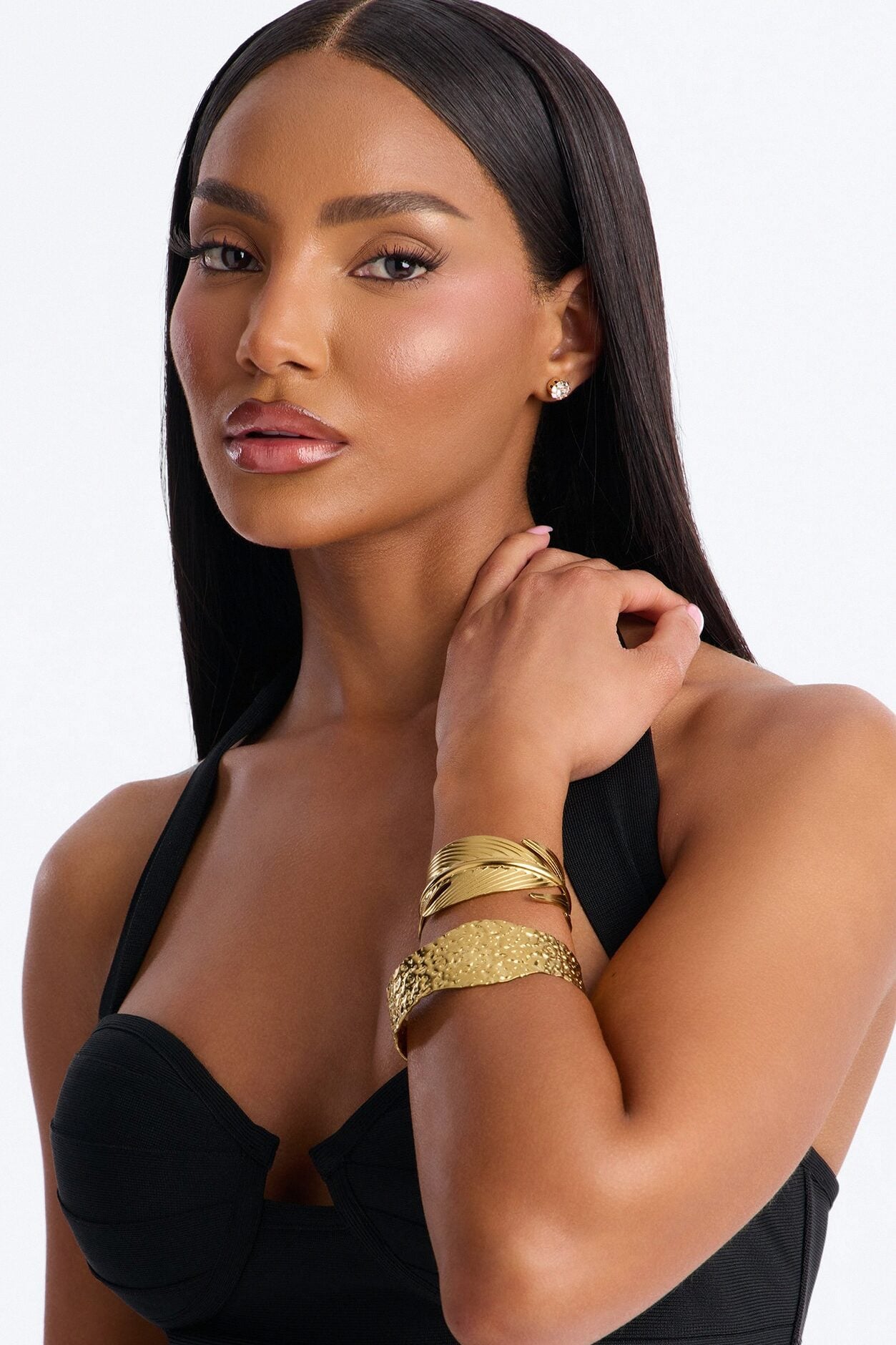 Rain Forest 2 Piece Bracelet Set - Gold image 2