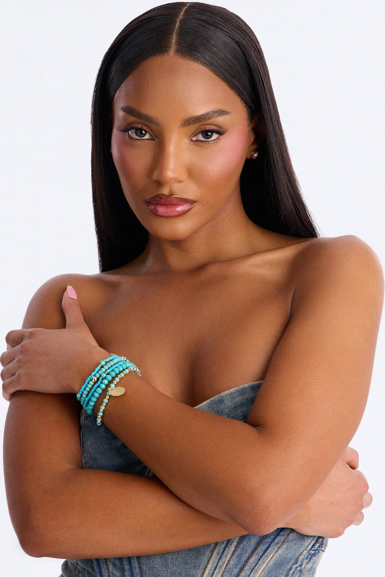 Soul Tide 5 Piece Bracelet Set - Turquoise image 2