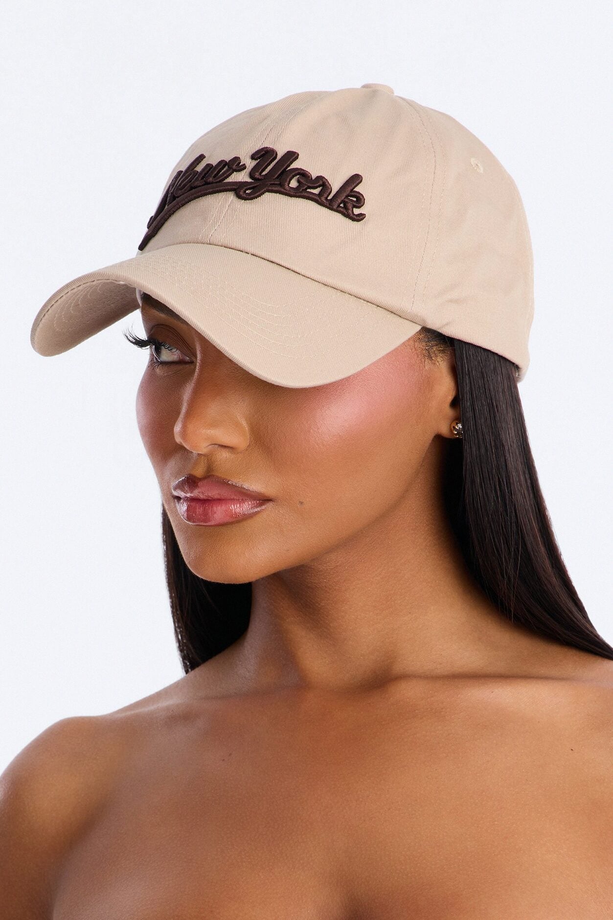 NY Vibes Baseball Hat - Tan image 2