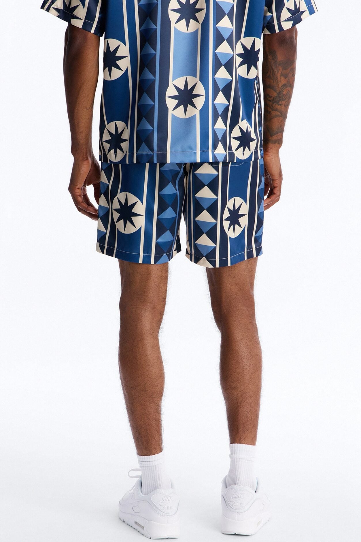 Toscana Geo Relaxed Short - Blue image 4