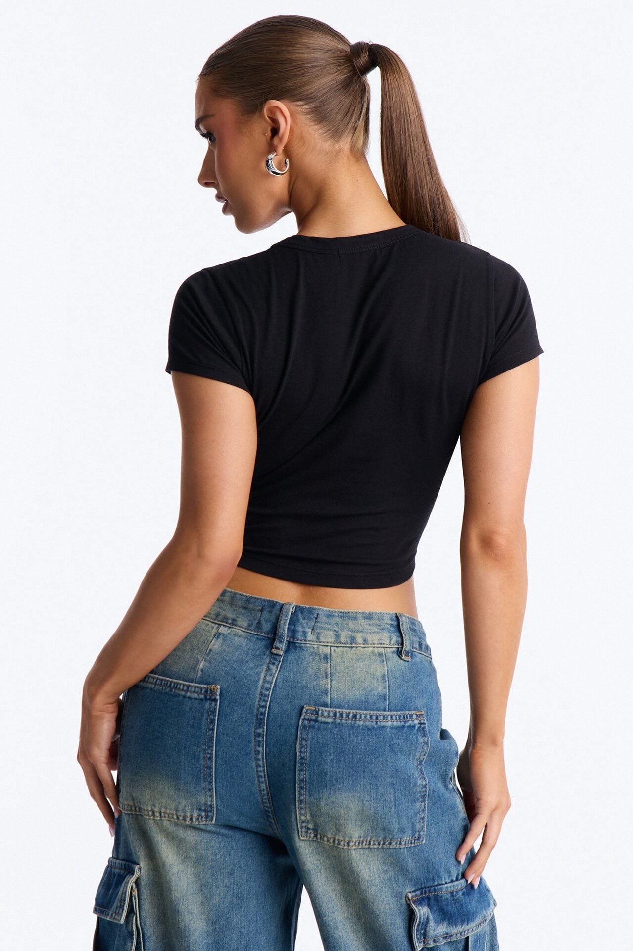 Ambitchous Baby Tee - Black image 4