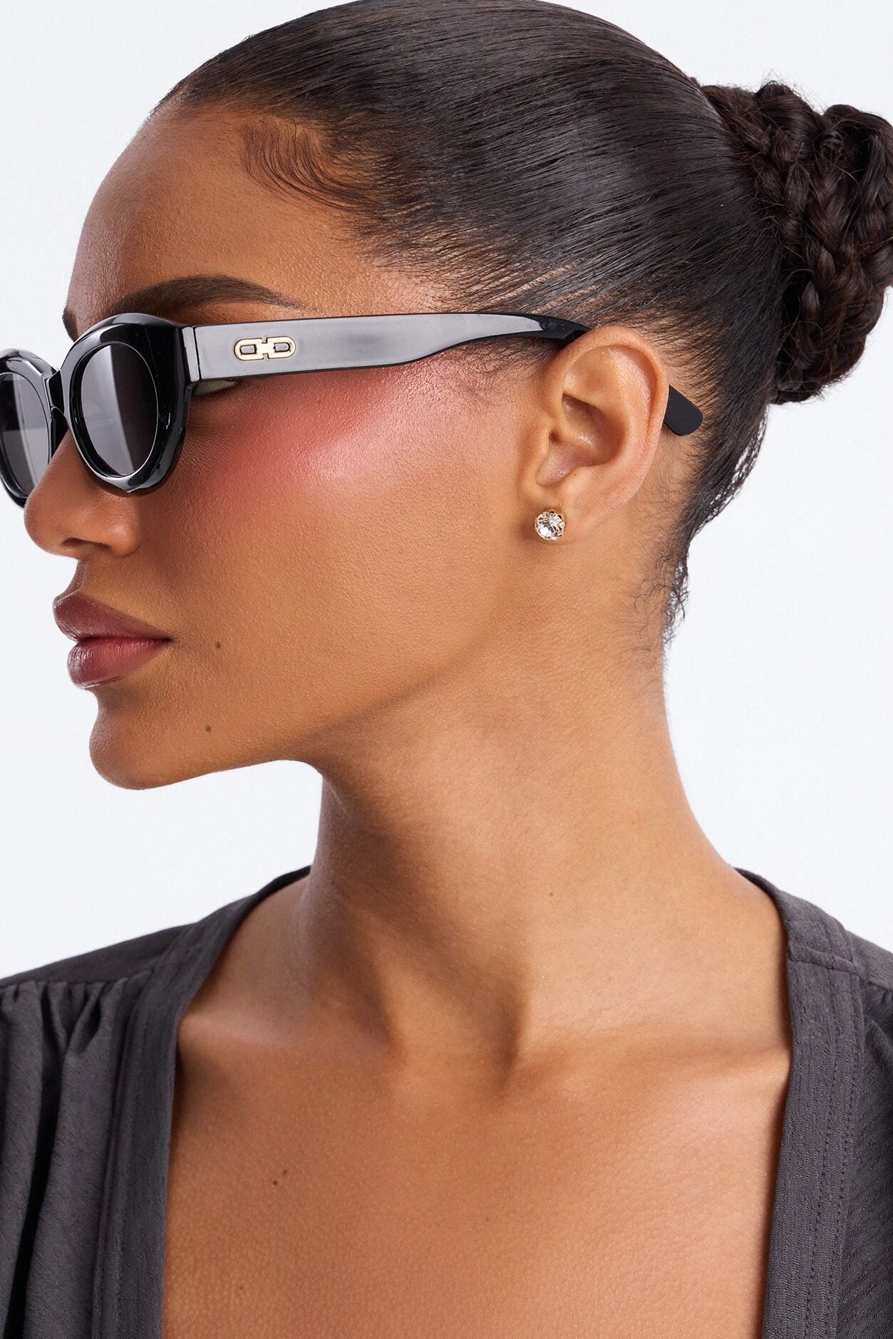 Gloss Gal Sunglasses - Black image 2