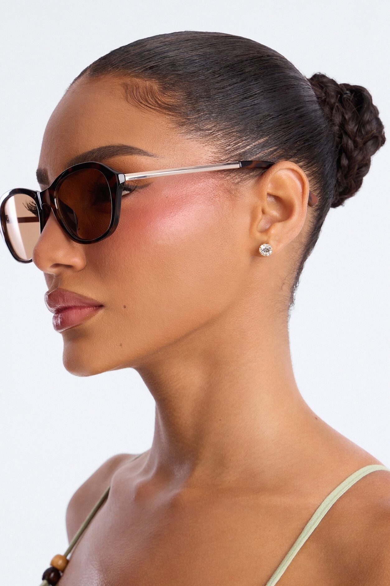 Olivia Square Sunglasses - Tortoise image 2