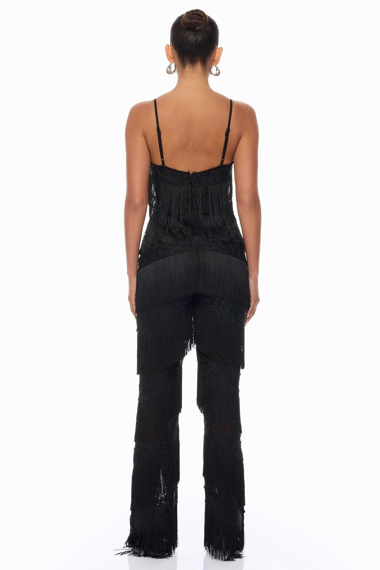 Lillie Fringe Jumpsuit - Black image 4