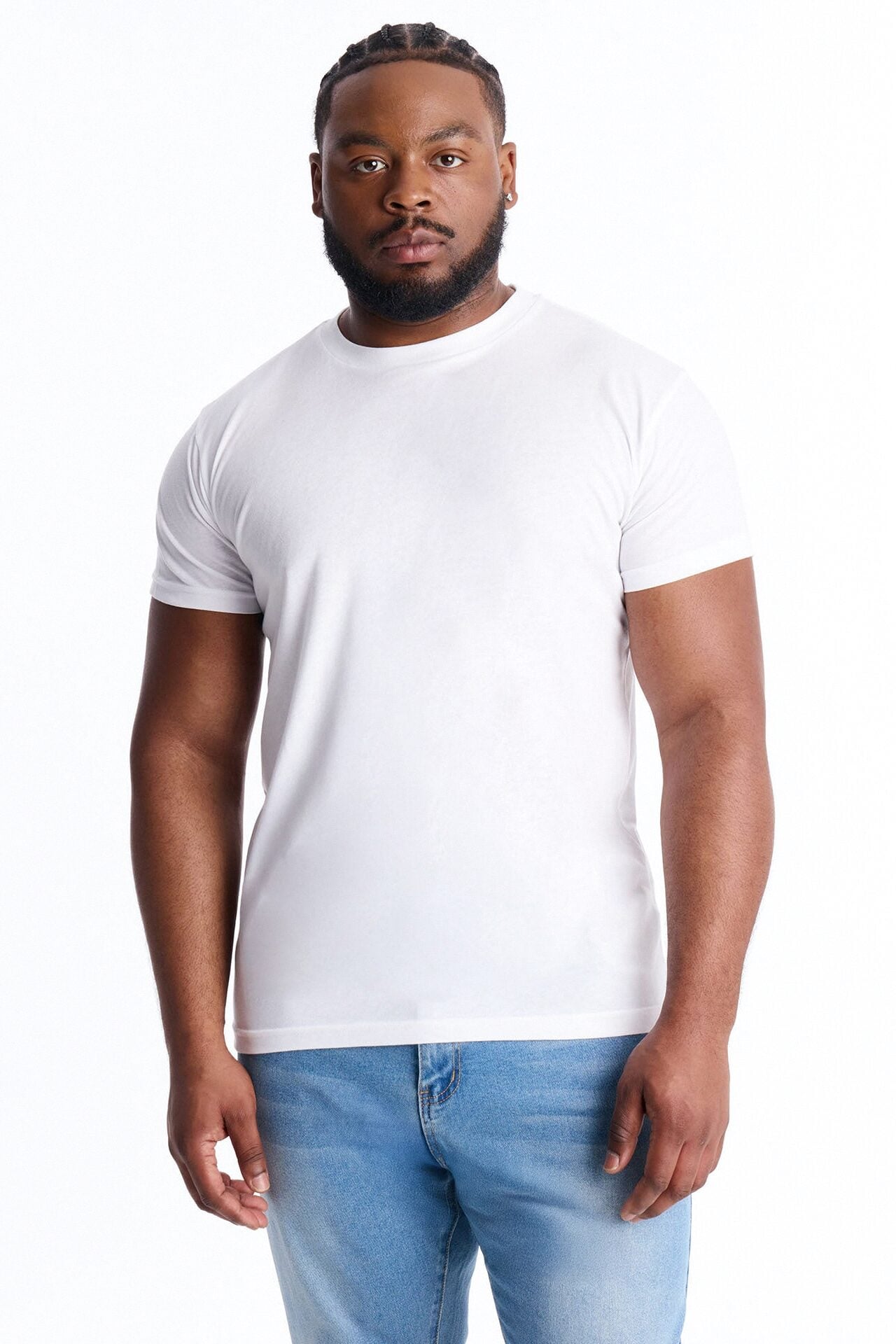 Classic Muscle Fit Tee - White image 8