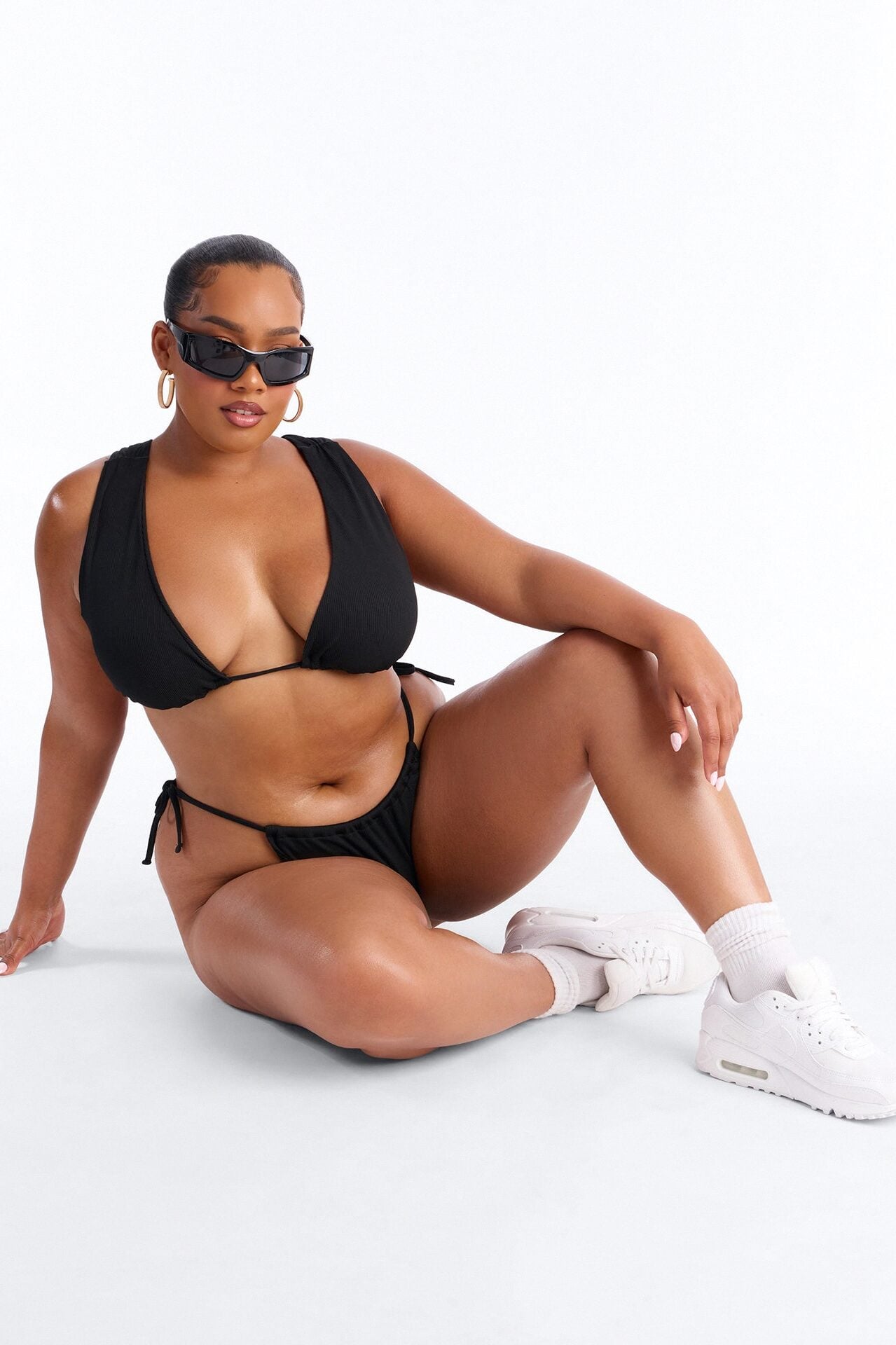 Caterina 2 Piece Halter Bikini Set - Black image 1