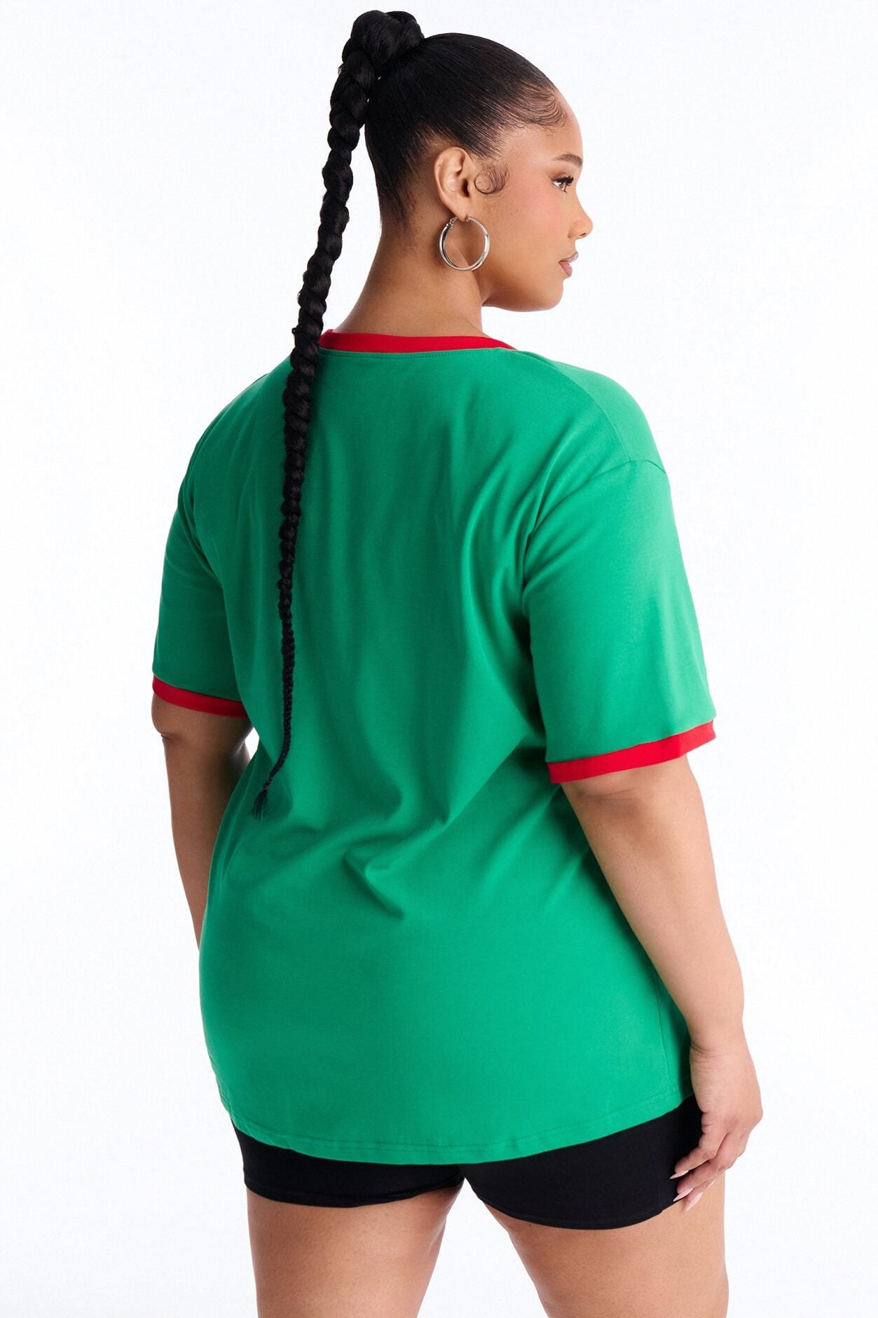 Portugal Oversized Ringer Tee - Green image 8