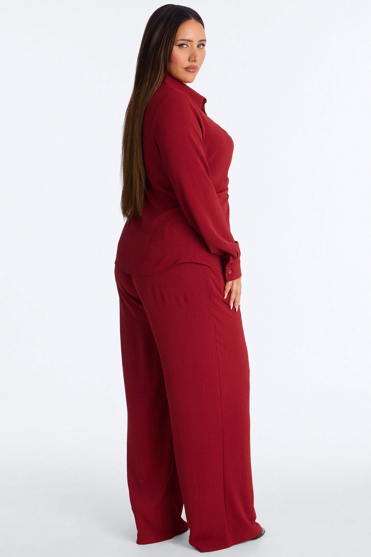 Makenzie Ruched Pant Set - Rust image 7