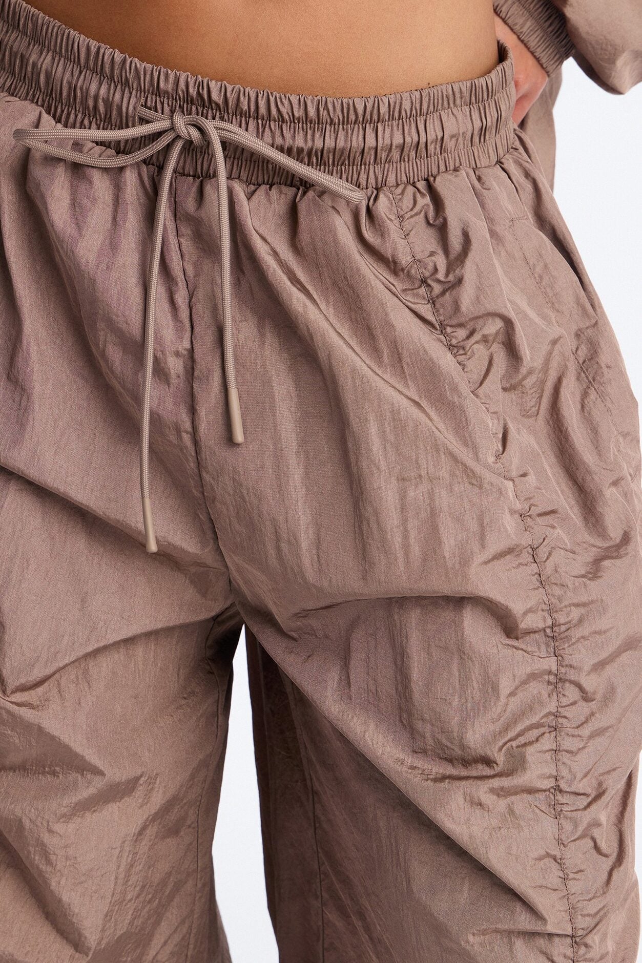 On The Move Oversized Windbreaker Jogger Pant - Caffe image 3