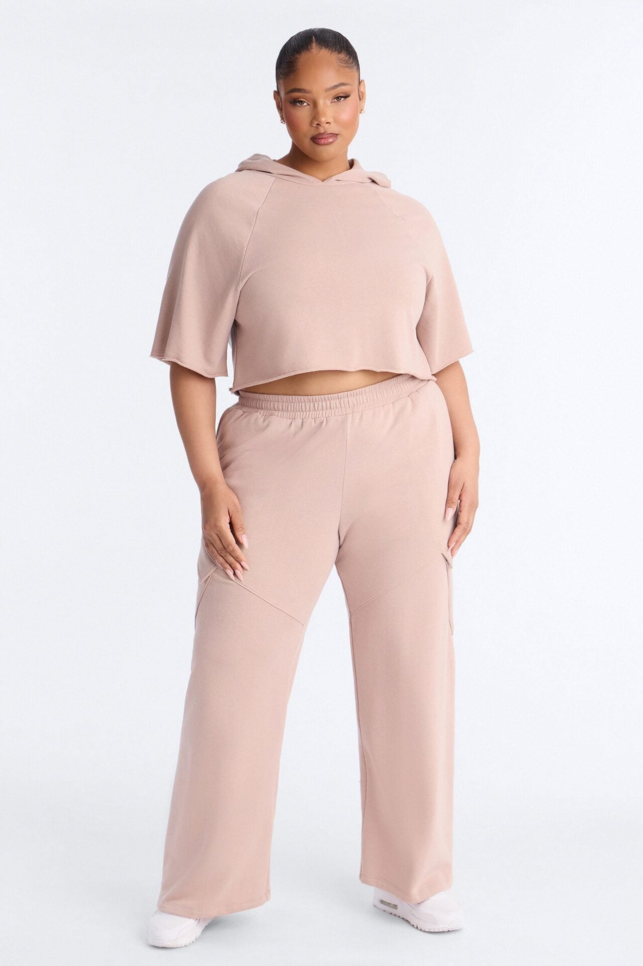 Easy Days French Terry Lounge Top - Taupe image 5