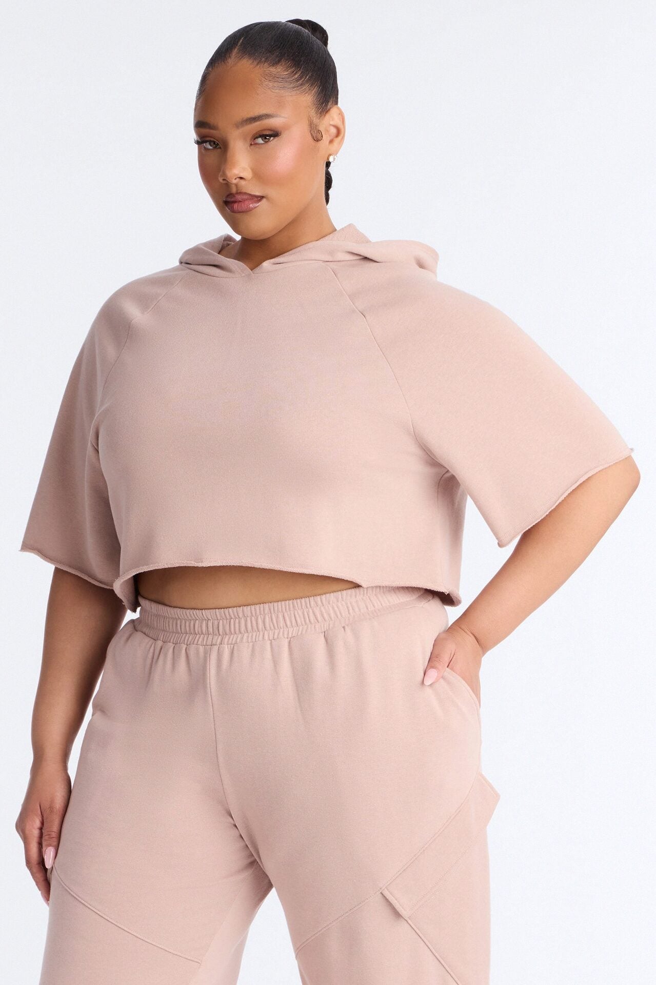 Easy Days French Terry Lounge Top - Taupe image 4