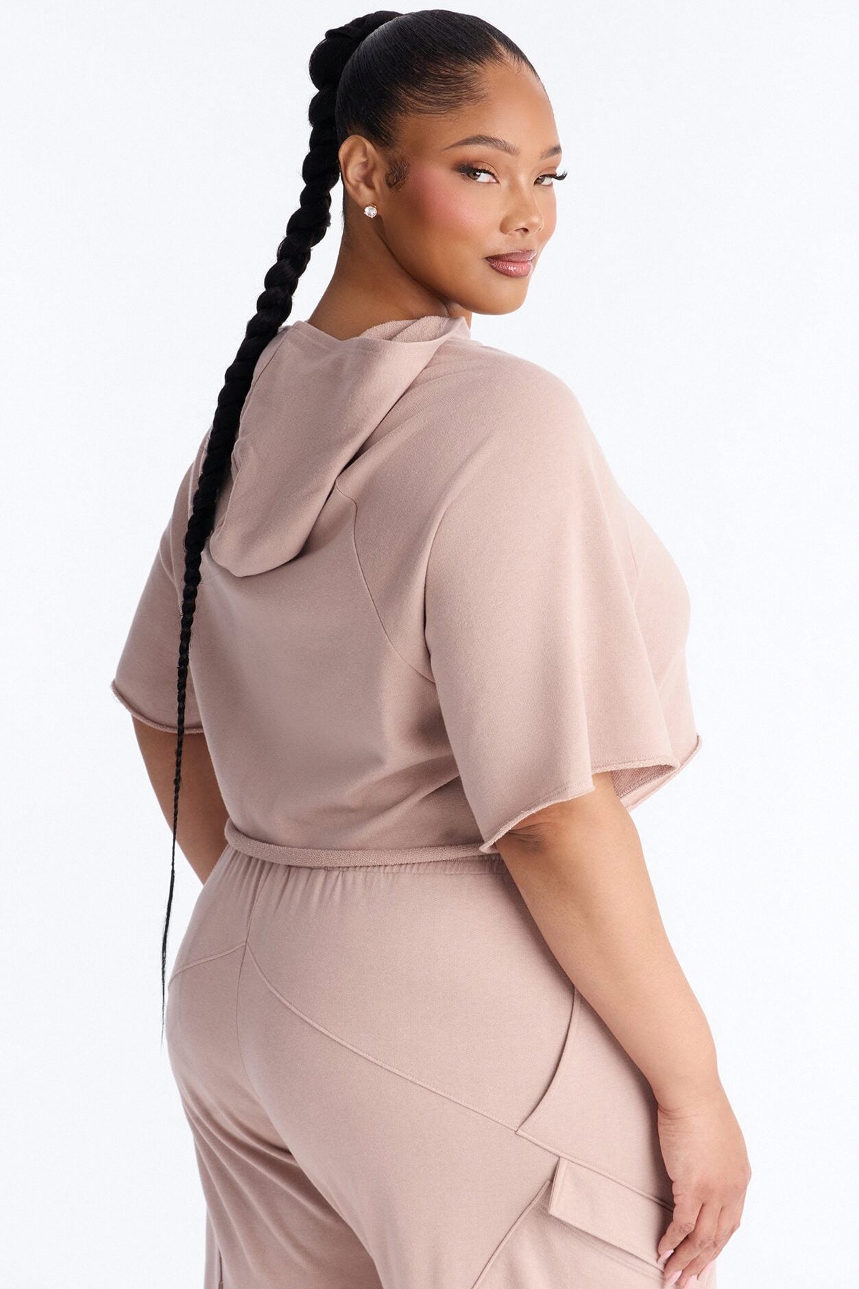 Easy Days French Terry Lounge Top - Taupe image 6