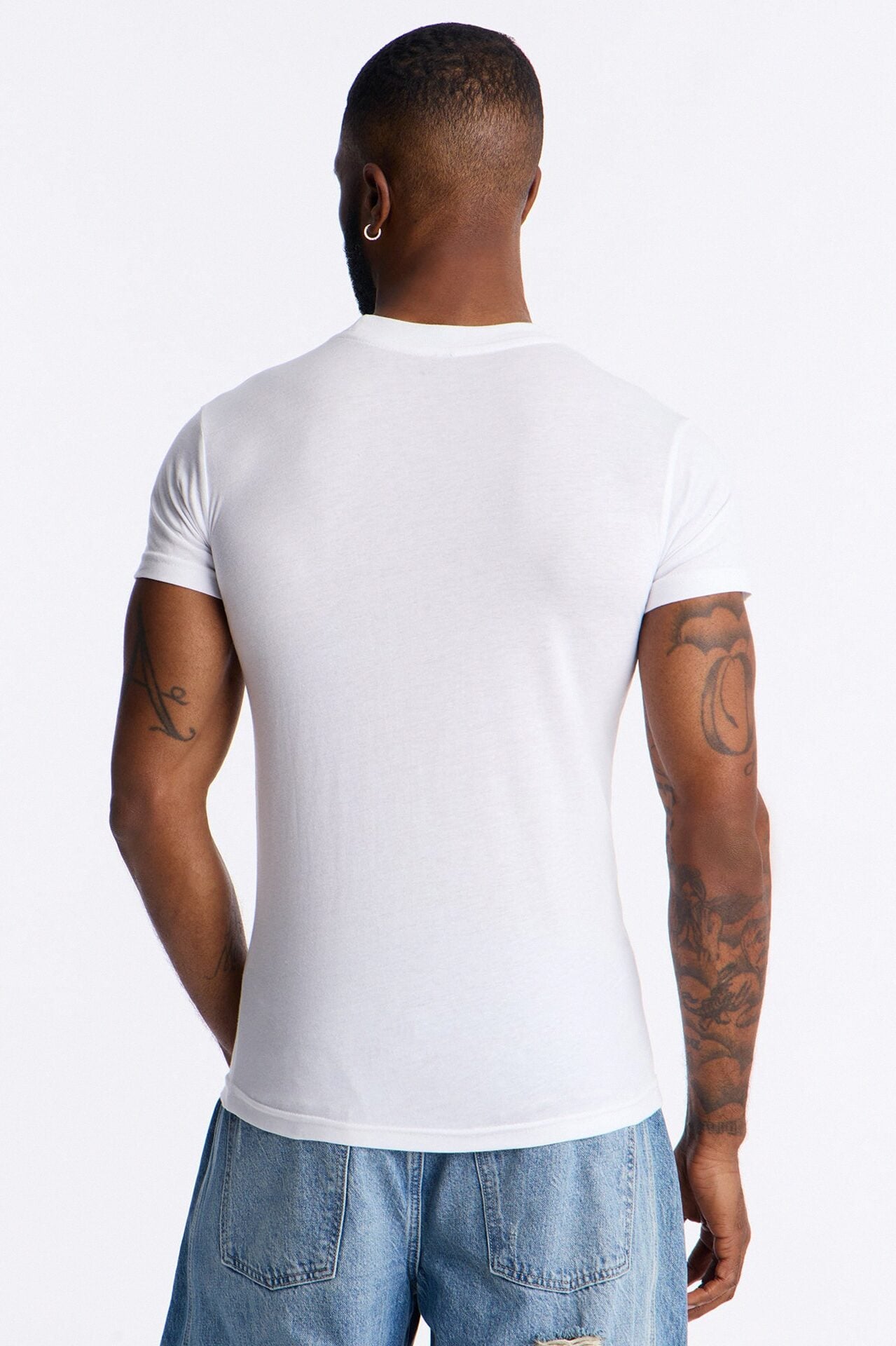 Classic Muscle Fit Tee - White image 4