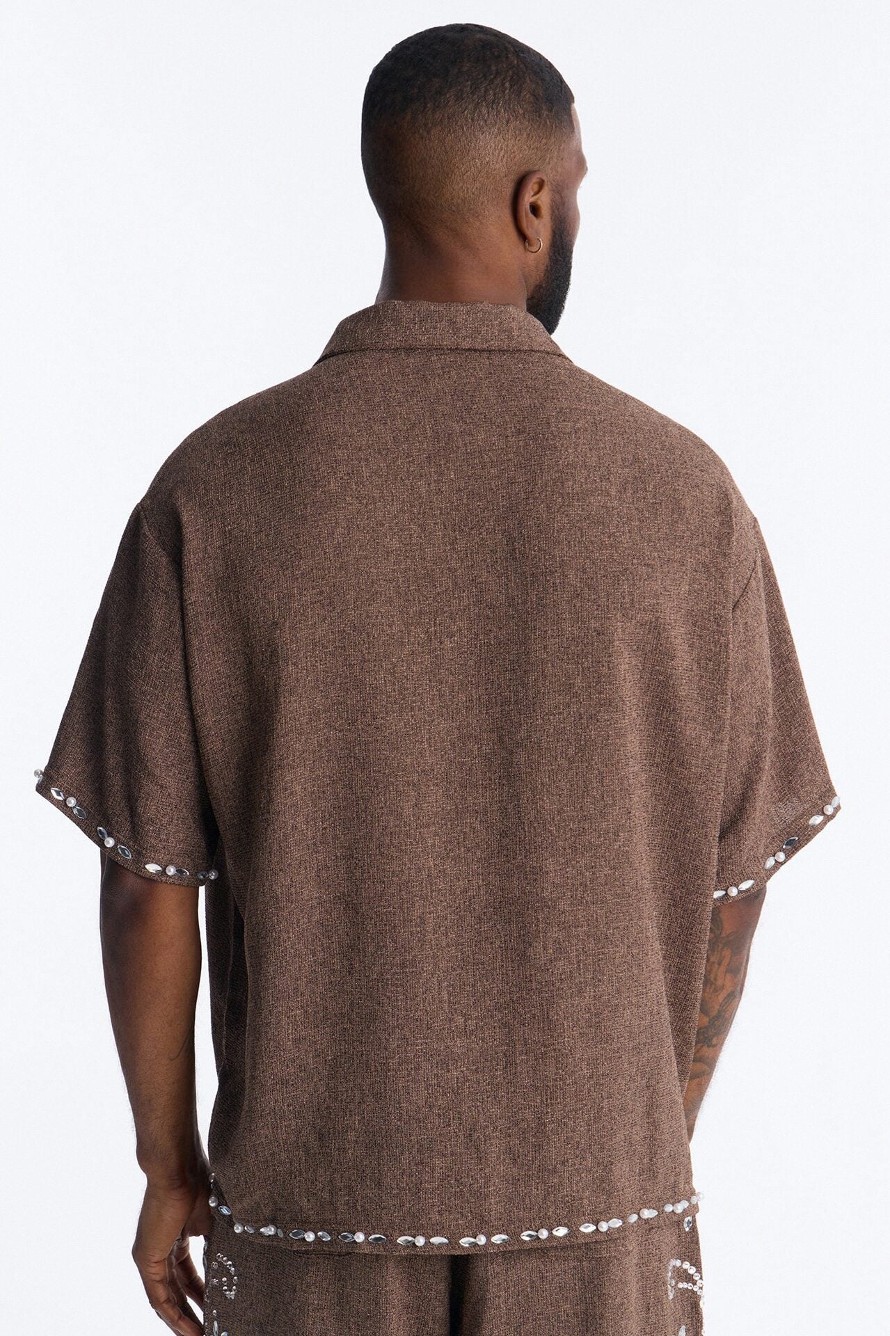 Wanderlust Pearl Journey Johnny Collar Polo - Brown image 5