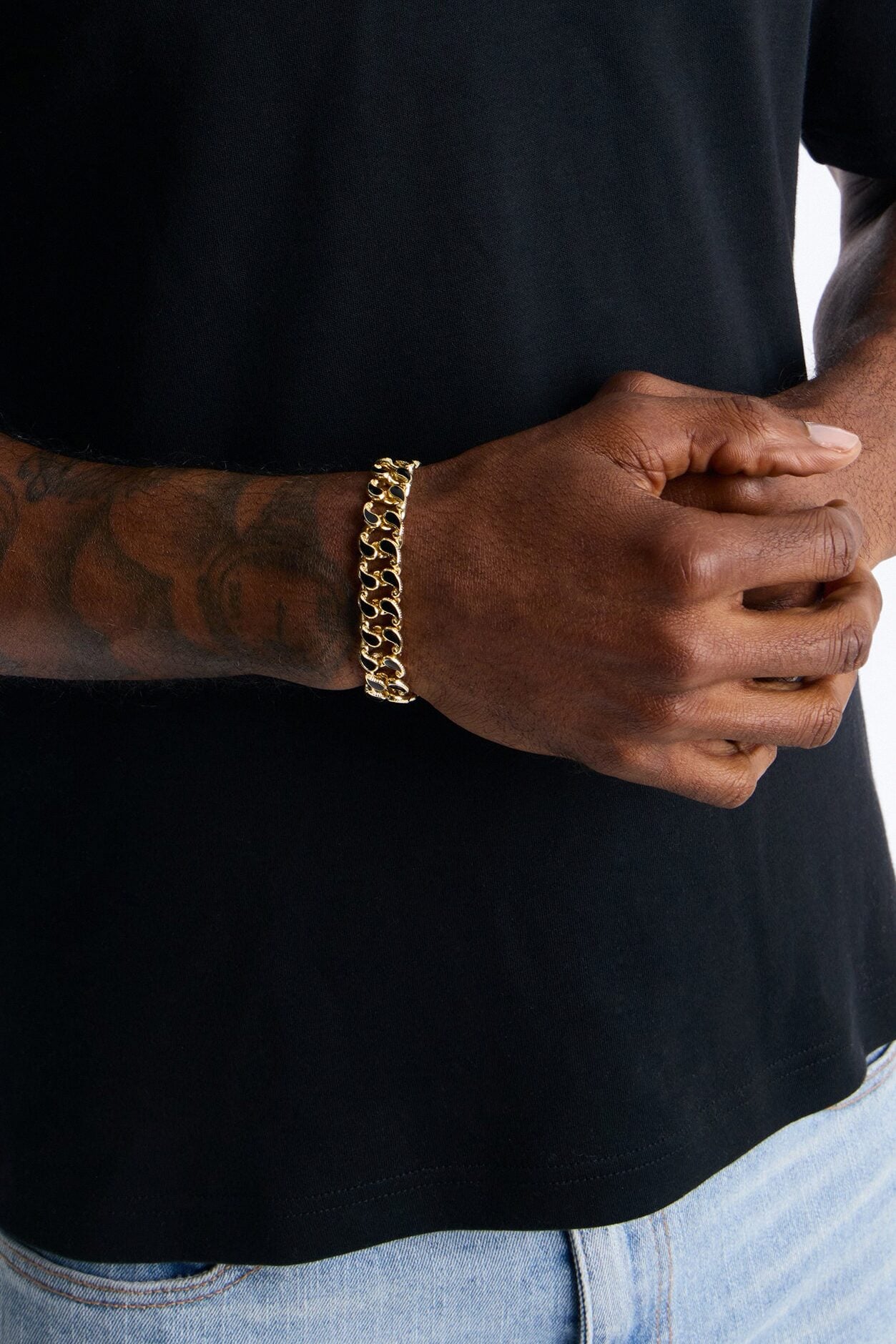 Dark Heat Chain Bracelet - Gold image 2