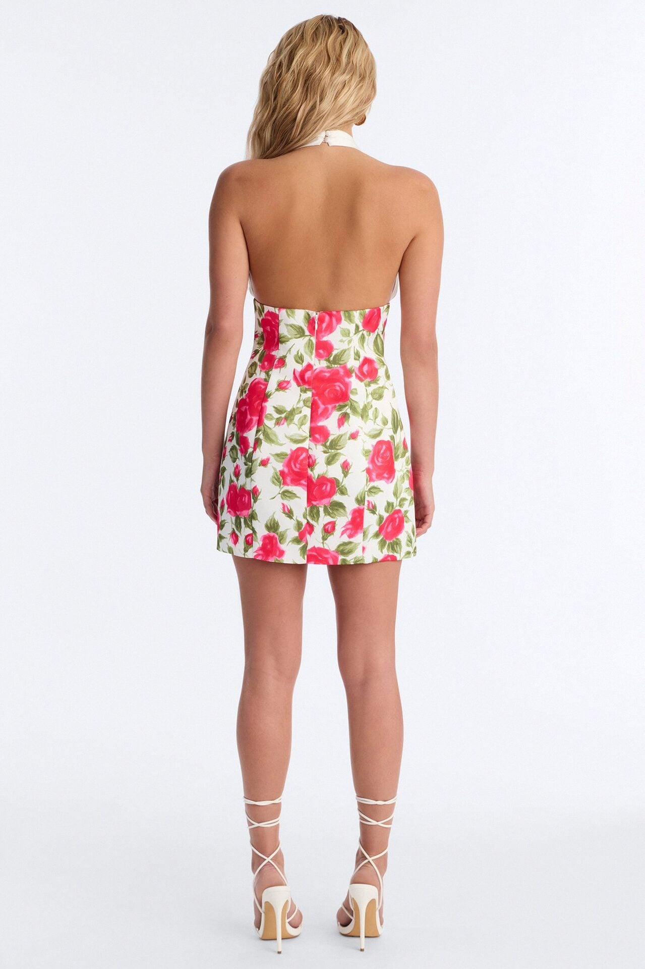 Sweetheart Babe Satin Floral Mini Dress - Pink/combo image 4