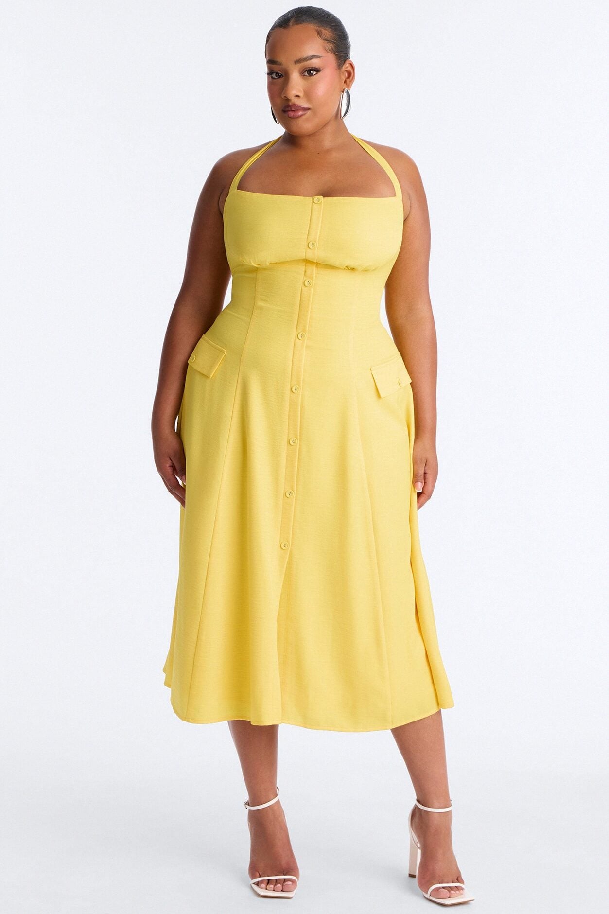 Christine Halter Midi Dress - Yellow image 5