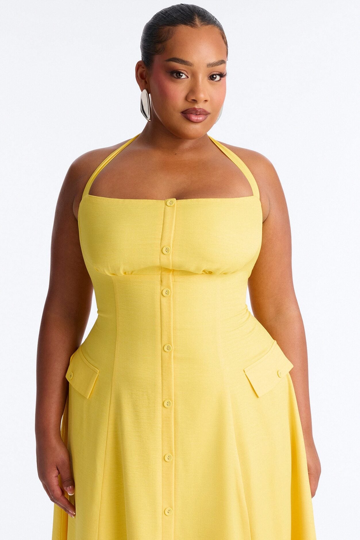 Christine Halter Midi Dress - Yellow image 6