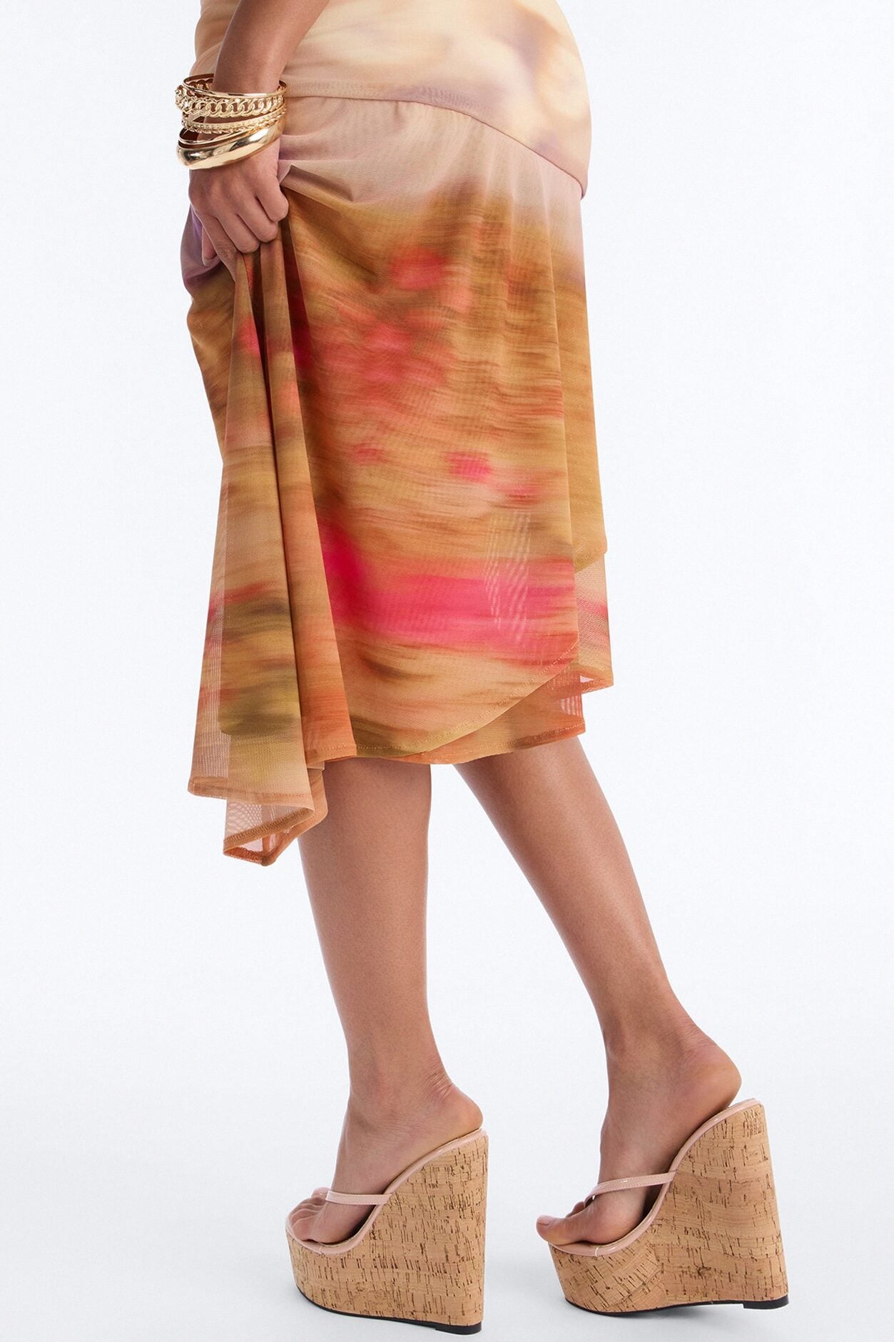 Kaleo Thong Platform Wedges - Blush image 5