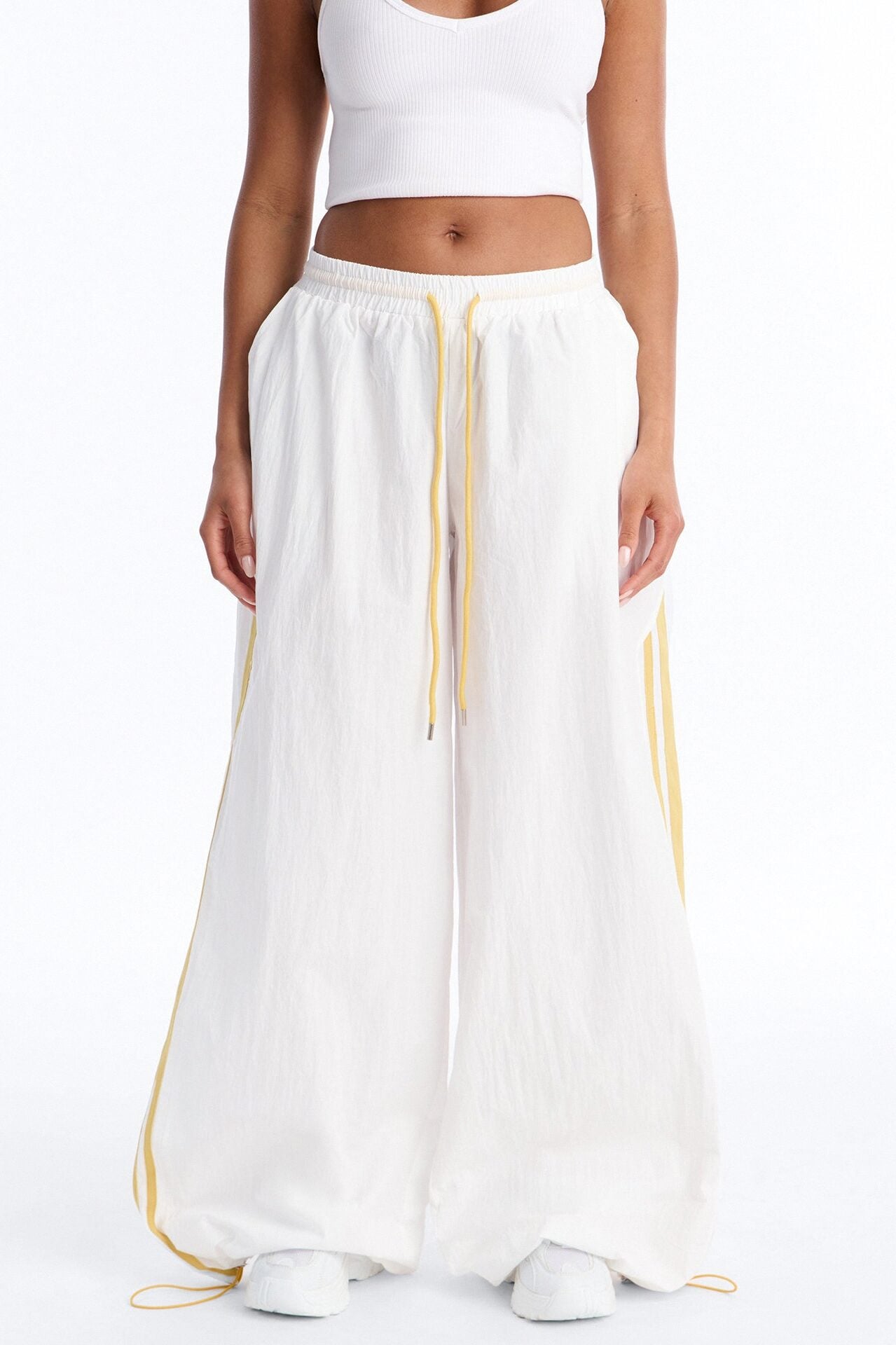 Astrid Low Rise Windbreaker Jogger Pant 30″ - White image 2