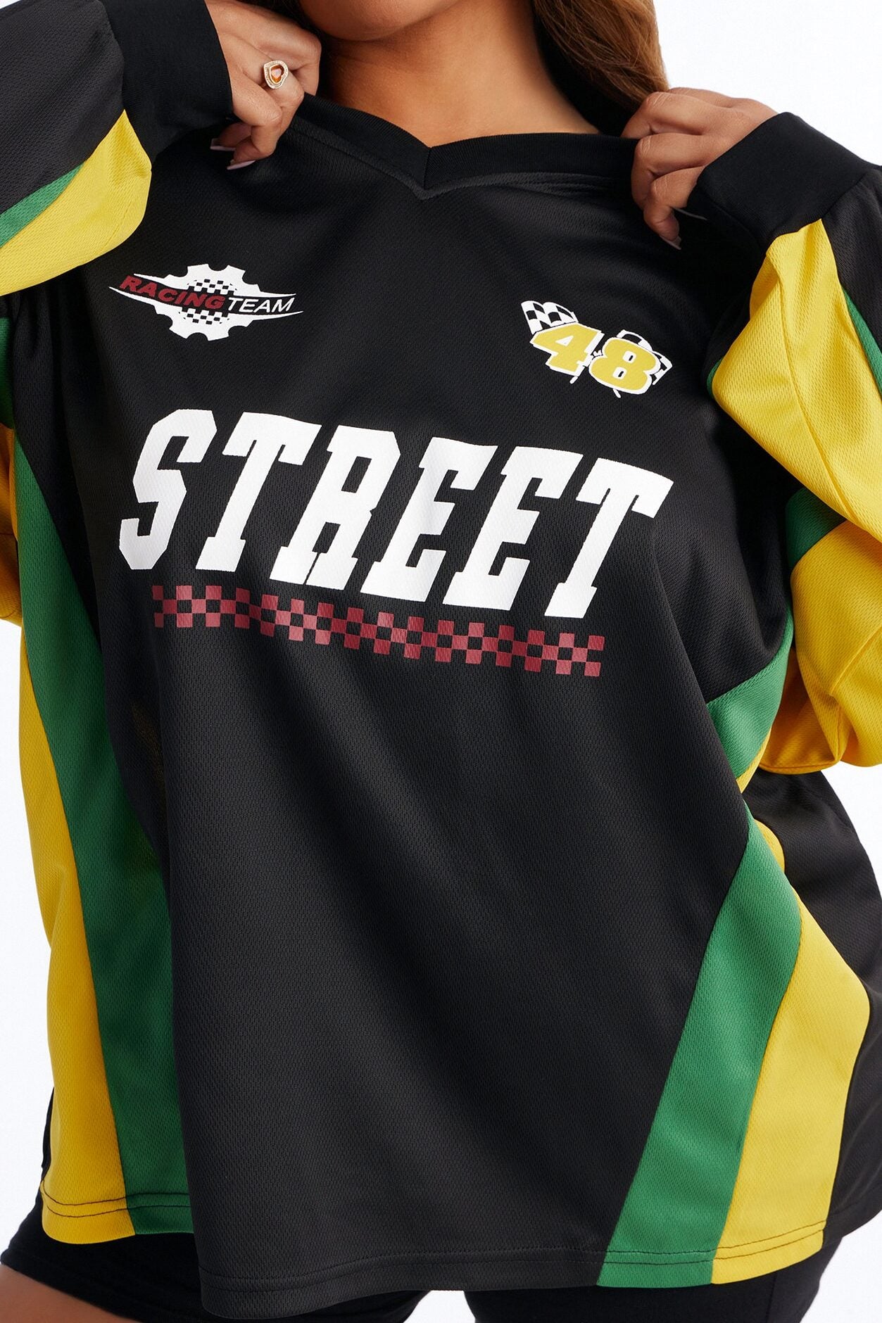 Street Racing Long Sleeve Jersey - Black image 7