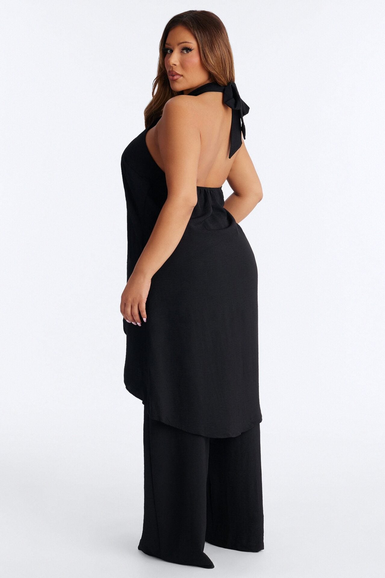Born For This Halter Pant Set - Black image 7
