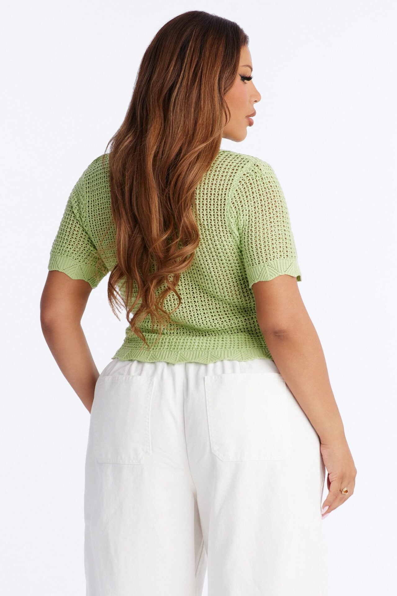 Jazzy Sweater Shirt - Sage image 8