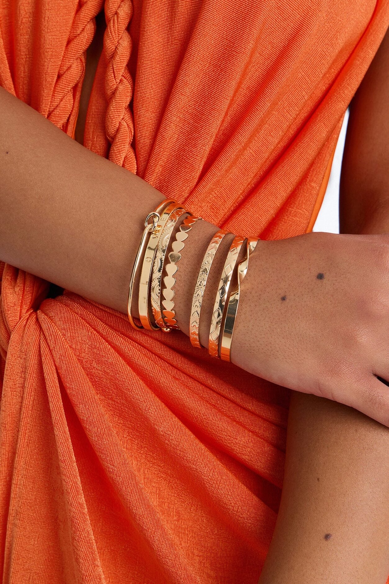 Simply Love 7 Piece Bracelet Set - Gold image 2
