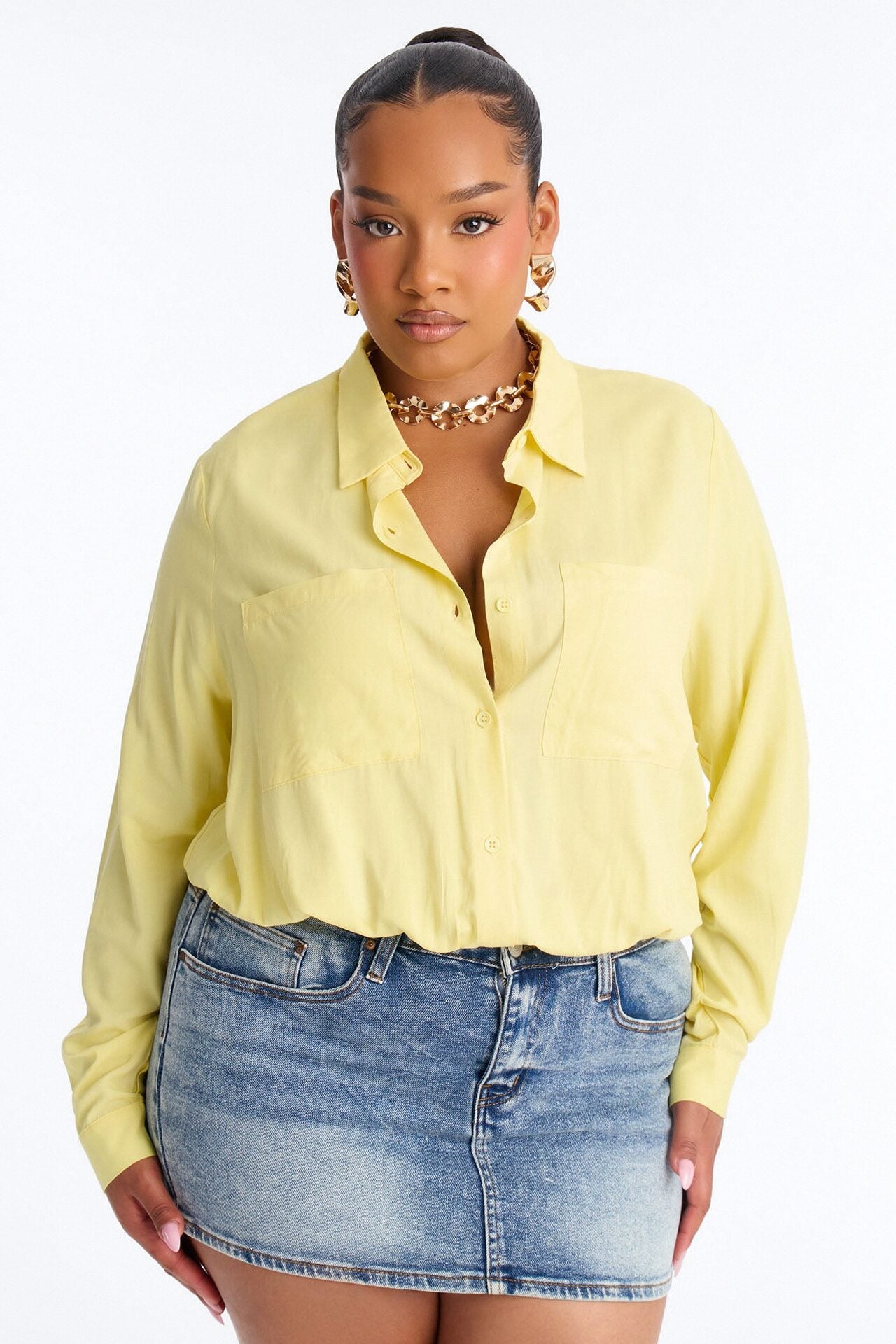 You Better Work Bodysuit - Yellow image 7