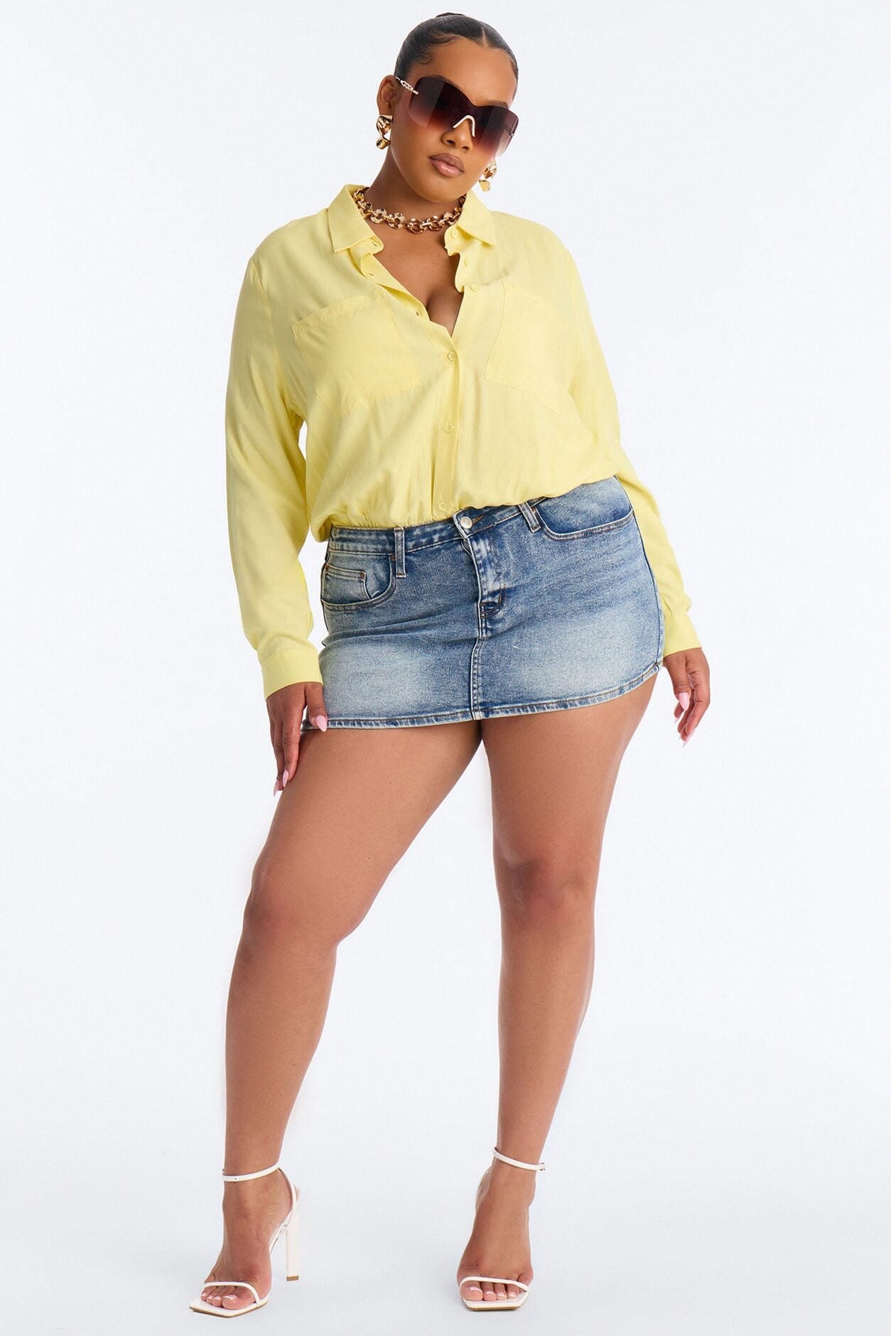 You Better Work Bodysuit - Yellow image 6