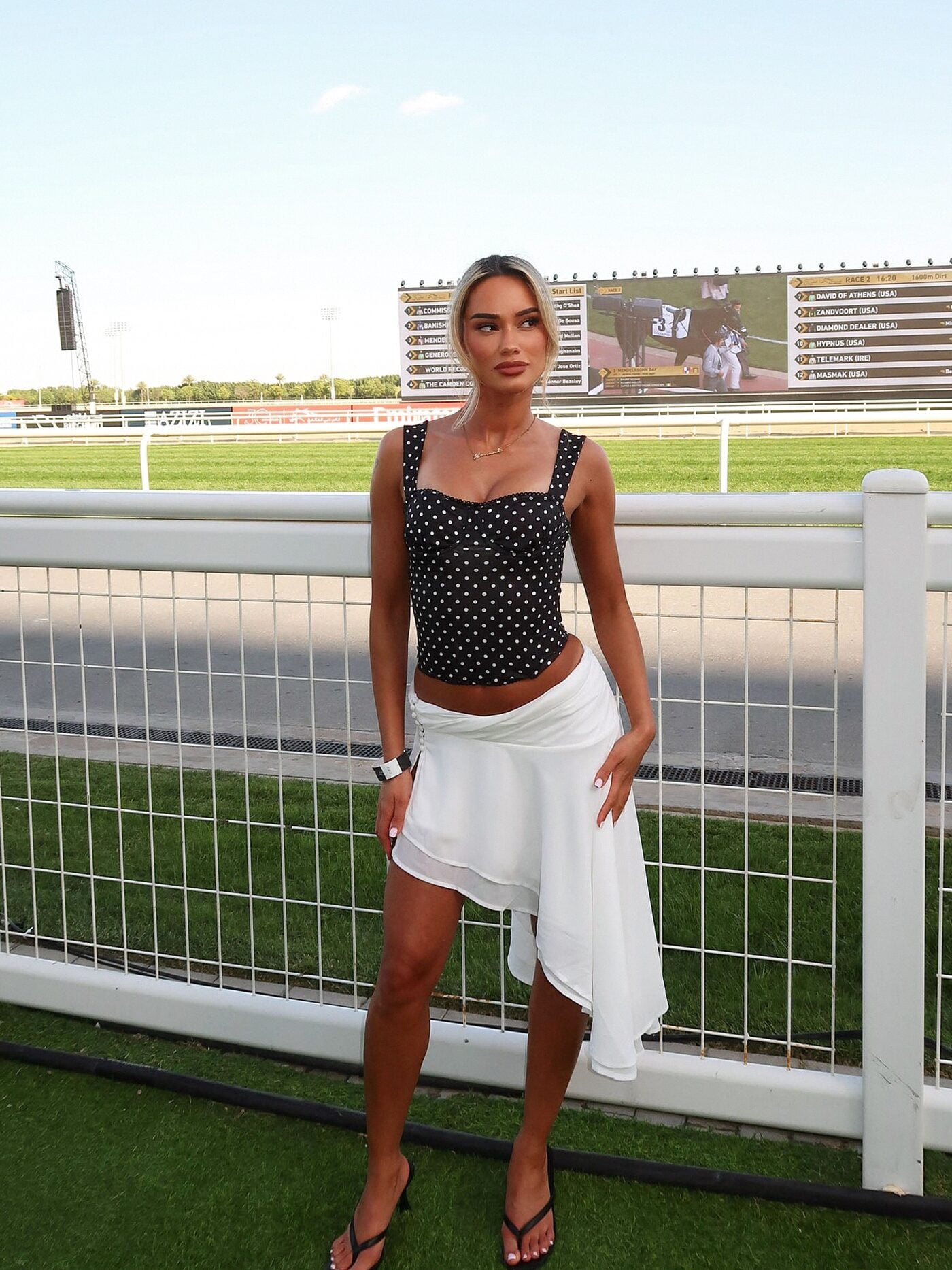 Analisa Asymmetric Ruched Midi Skirt - White image 6