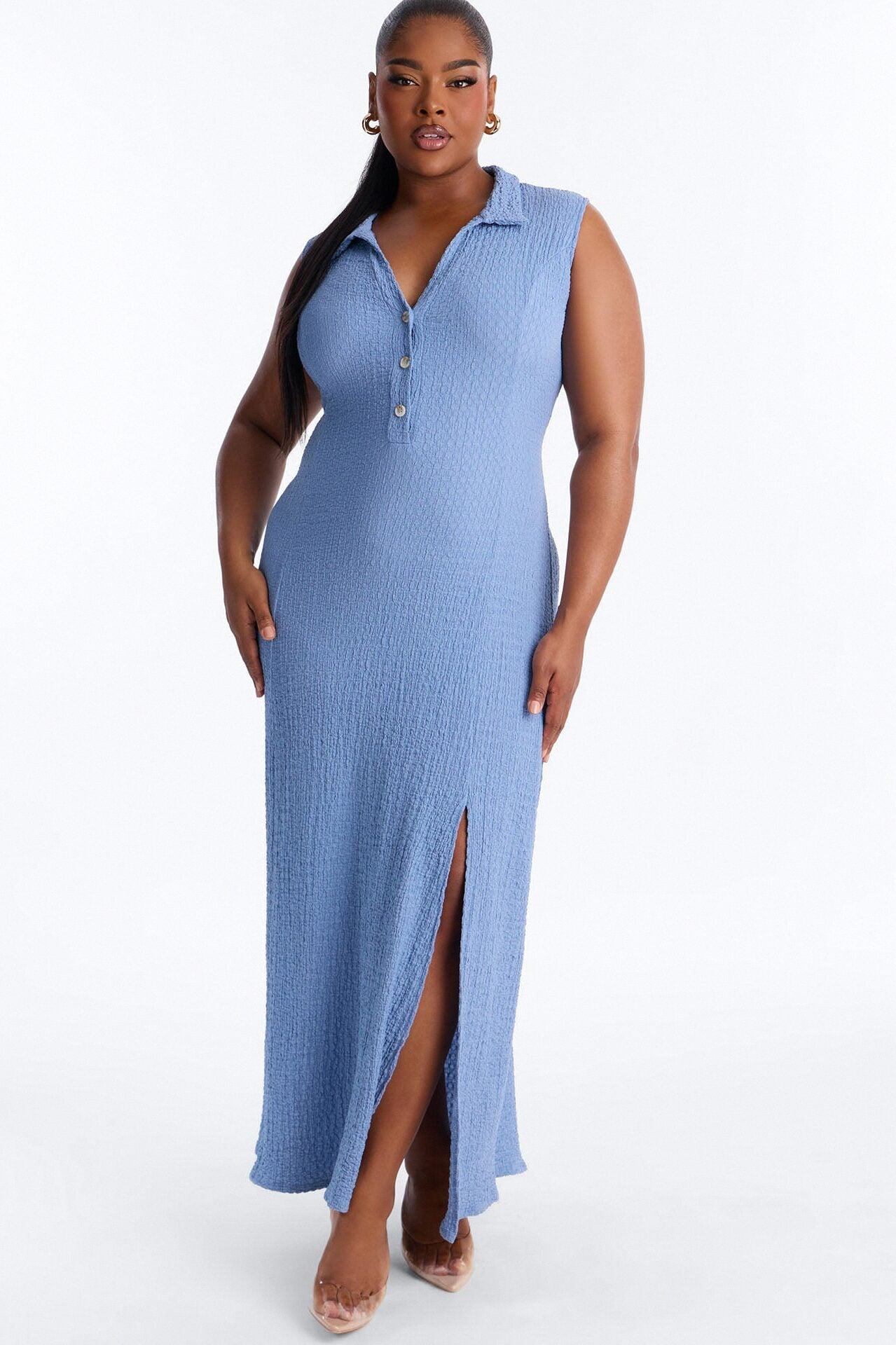 Forever A Classic Maxi Dress - Blue image 1