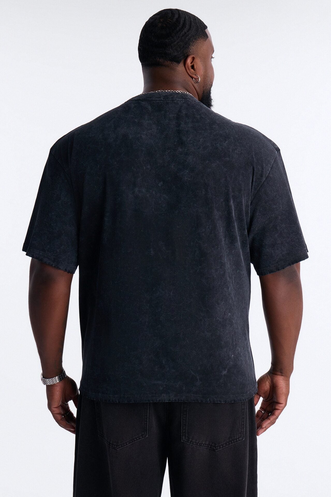 Misfits Destroyed Mineral Wash Short Sleeve Tee - Black image 8