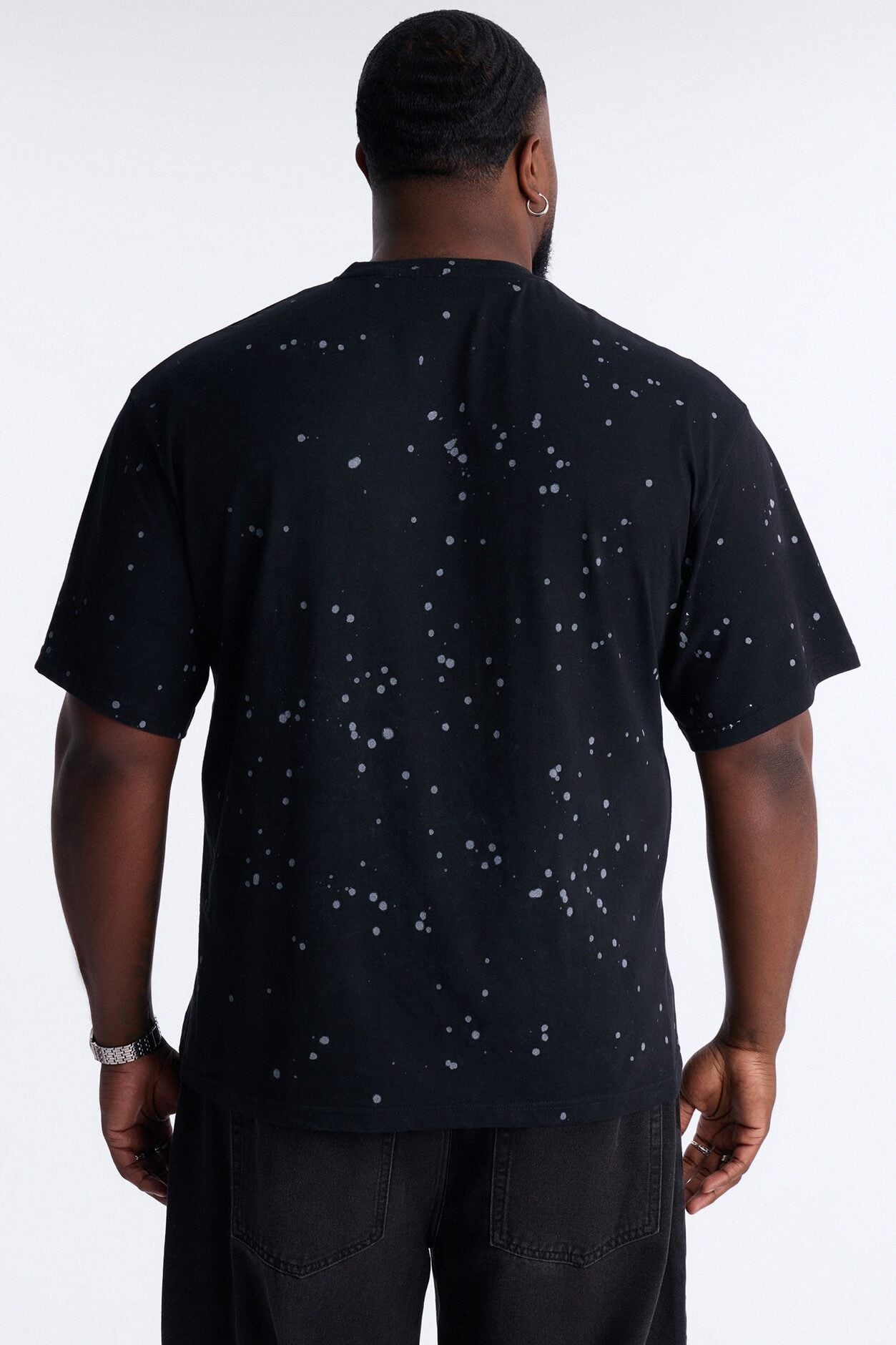Misfits Rebel Applique Detail Graphic Short Sleeve Tee - Black image 8