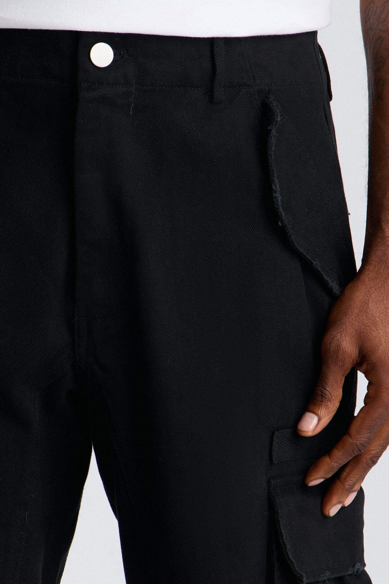 Straight Carter Point Utility Pant - Black image 3