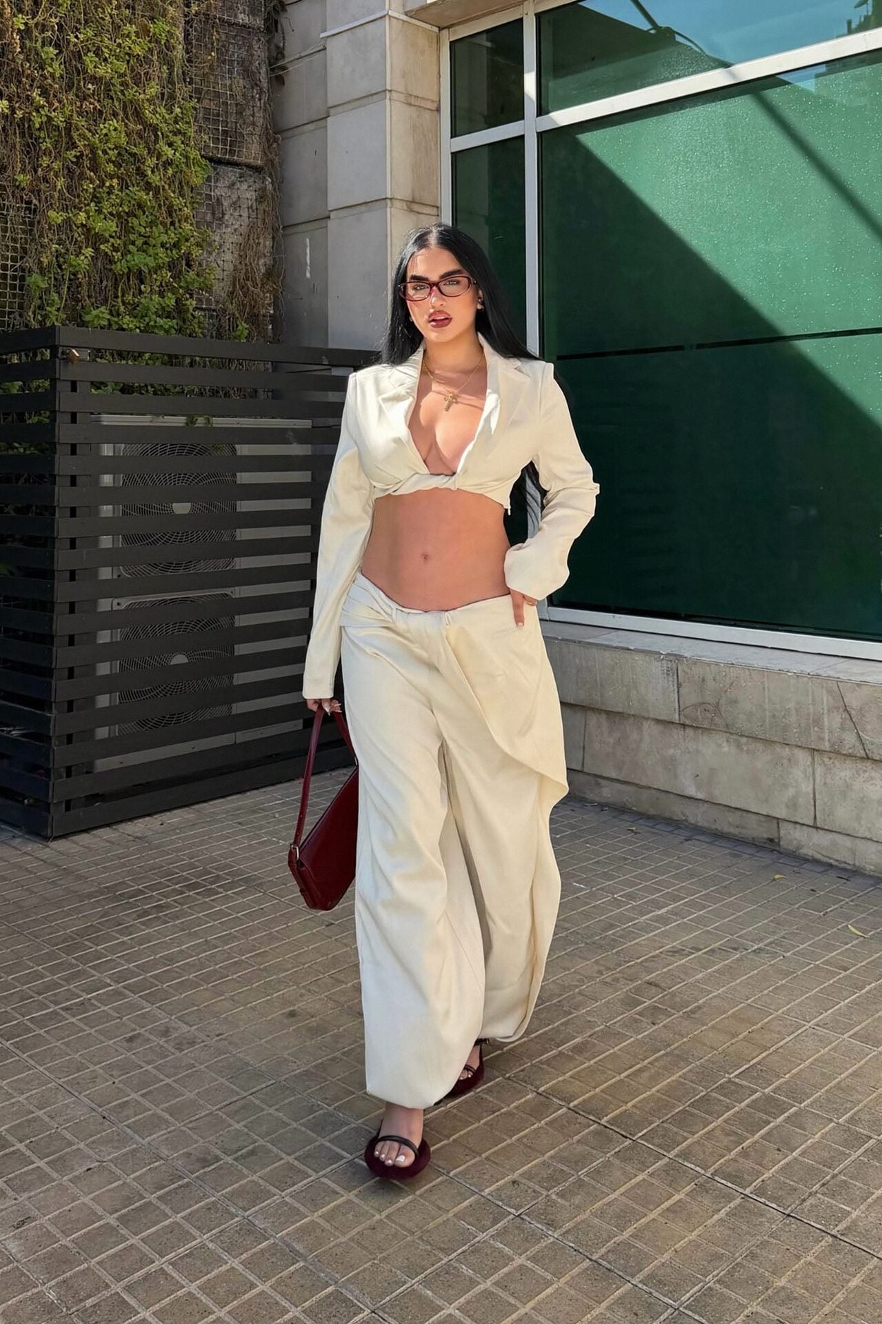 Twist My Intentions Blazer Pant Set - Cream image 5